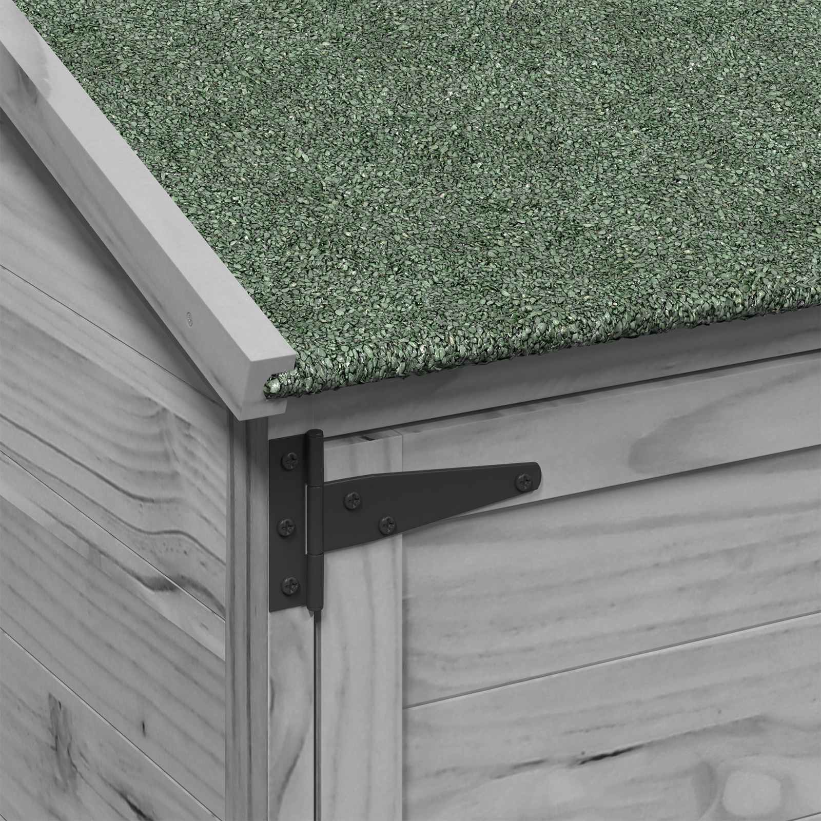 Sodo Sandėlys Pilka 59,5 x 56 x 176,5 cm Kietasis pušinis medis Sodo Sandėlys Pilka 59,5 x 56 x 176,5 cm Kietasis pušinis medis - Image 9