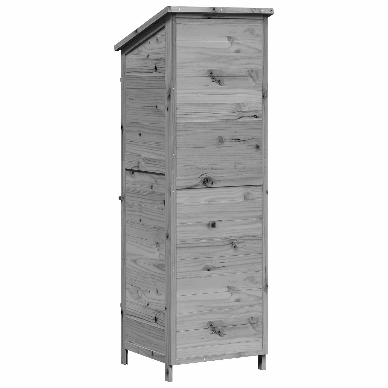 Sodo Sandėlys Pilka 59,5 x 56 x 176,5 cm Kietasis pušinis medis Sodo Sandėlys Pilka 59,5 x 56 x 176,5 cm Kietasis pušinis medis - Image 8