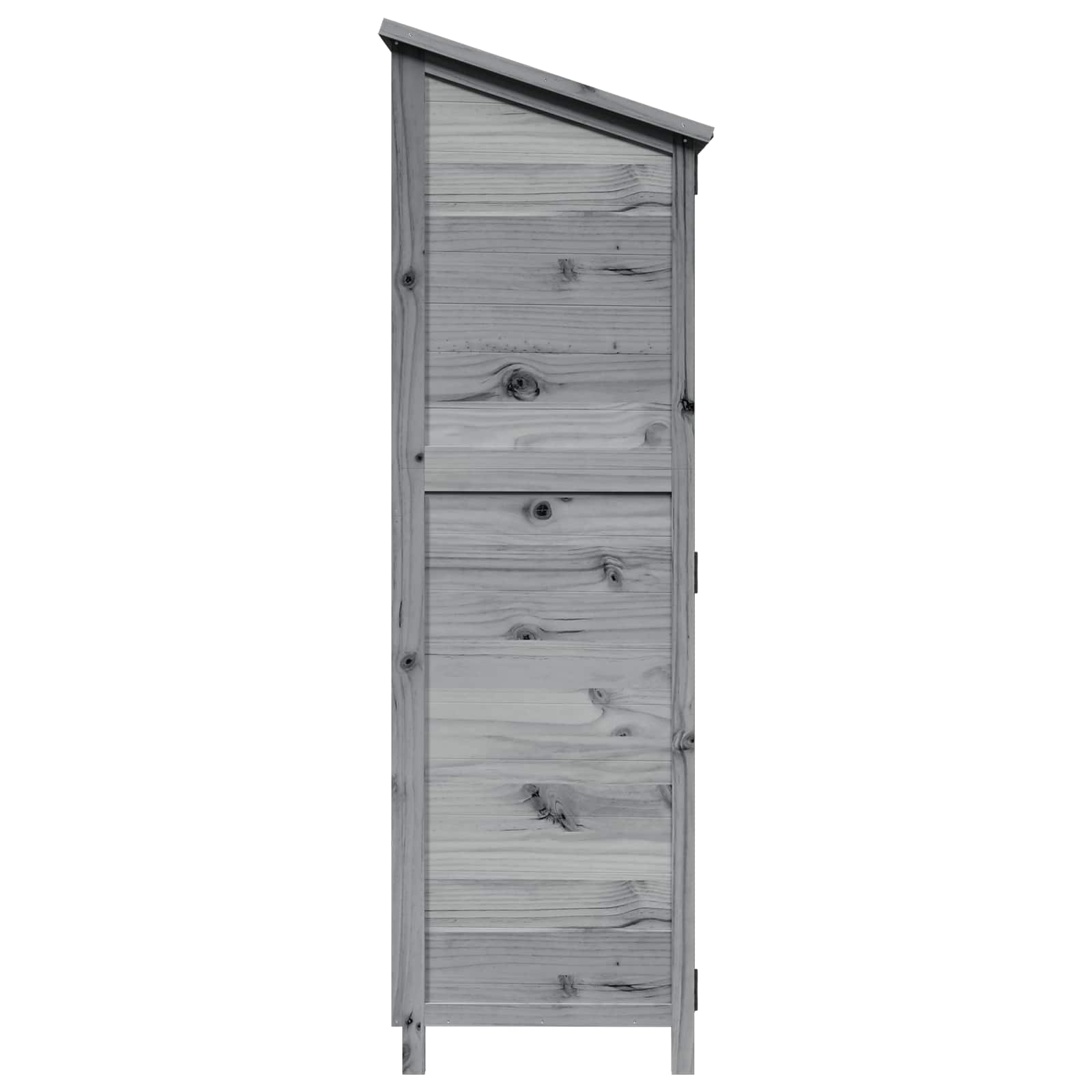 Sodo Sandėlys Pilka 59,5 x 56 x 176,5 cm Kietasis pušinis medis Sodo Sandėlys Pilka 59,5 x 56 x 176,5 cm Kietasis pušinis medis - Image 7