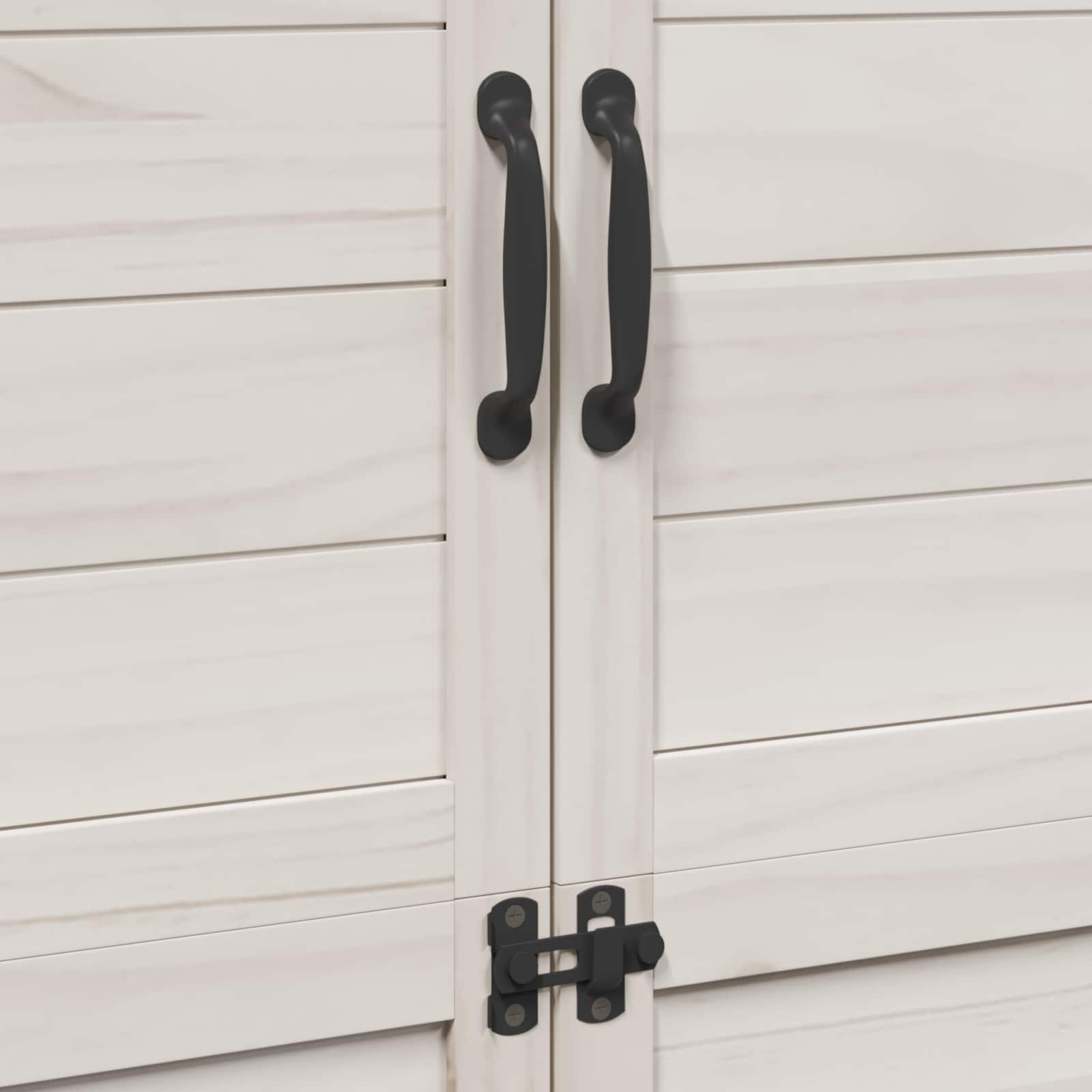 Sodo Sandėlys Balta 106,5 x 56 x 176 cm Kietasis pušinis medis Sodo Sandėlys Balta 106,5 x 56 x 176 cm Kietasis pušinis medis - Image 10