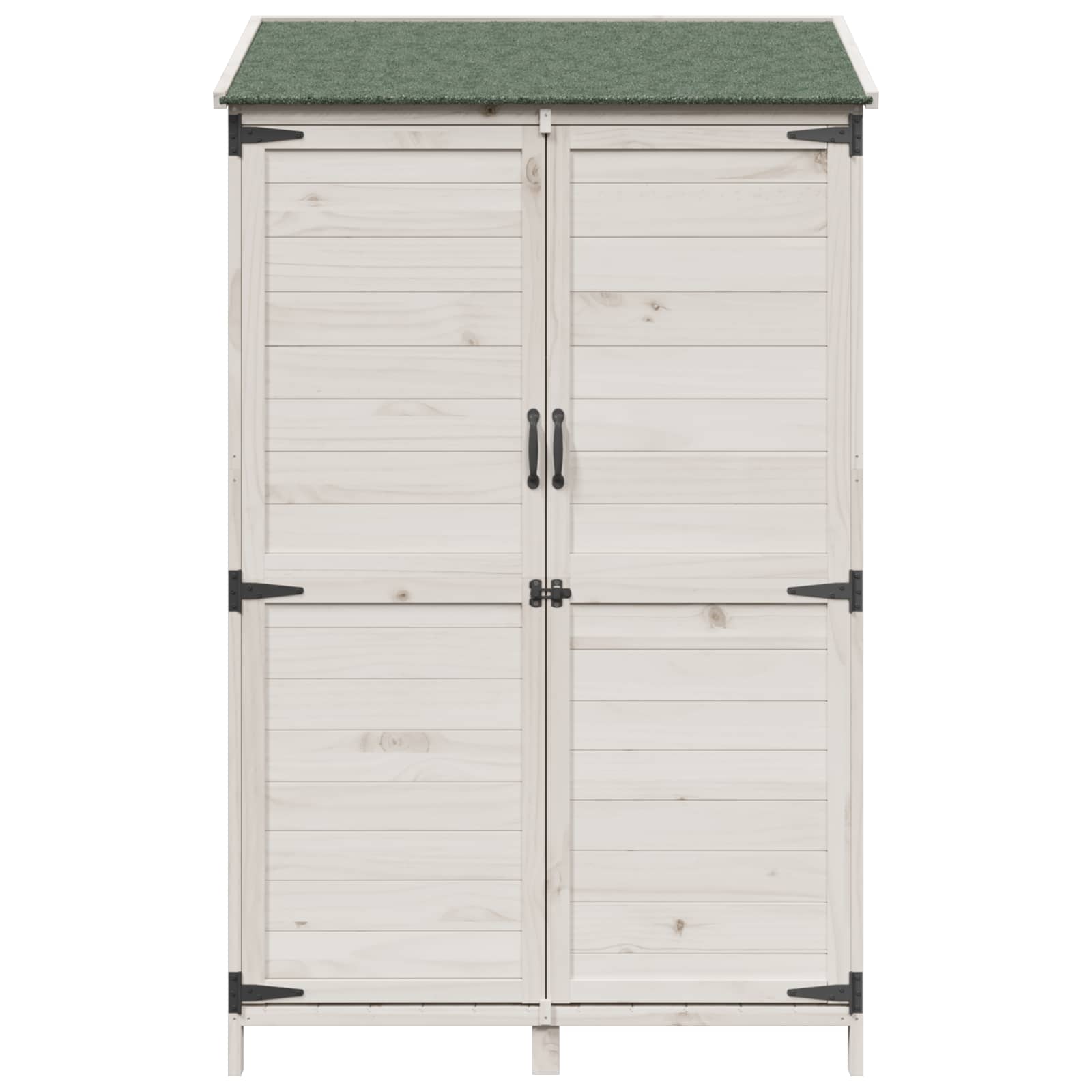 Sodo Sandėlys Balta 106,5 x 56 x 176 cm Kietasis pušinis medis Sodo Sandėlys Balta 106,5 x 56 x 176 cm Kietasis pušinis medis - Image 6