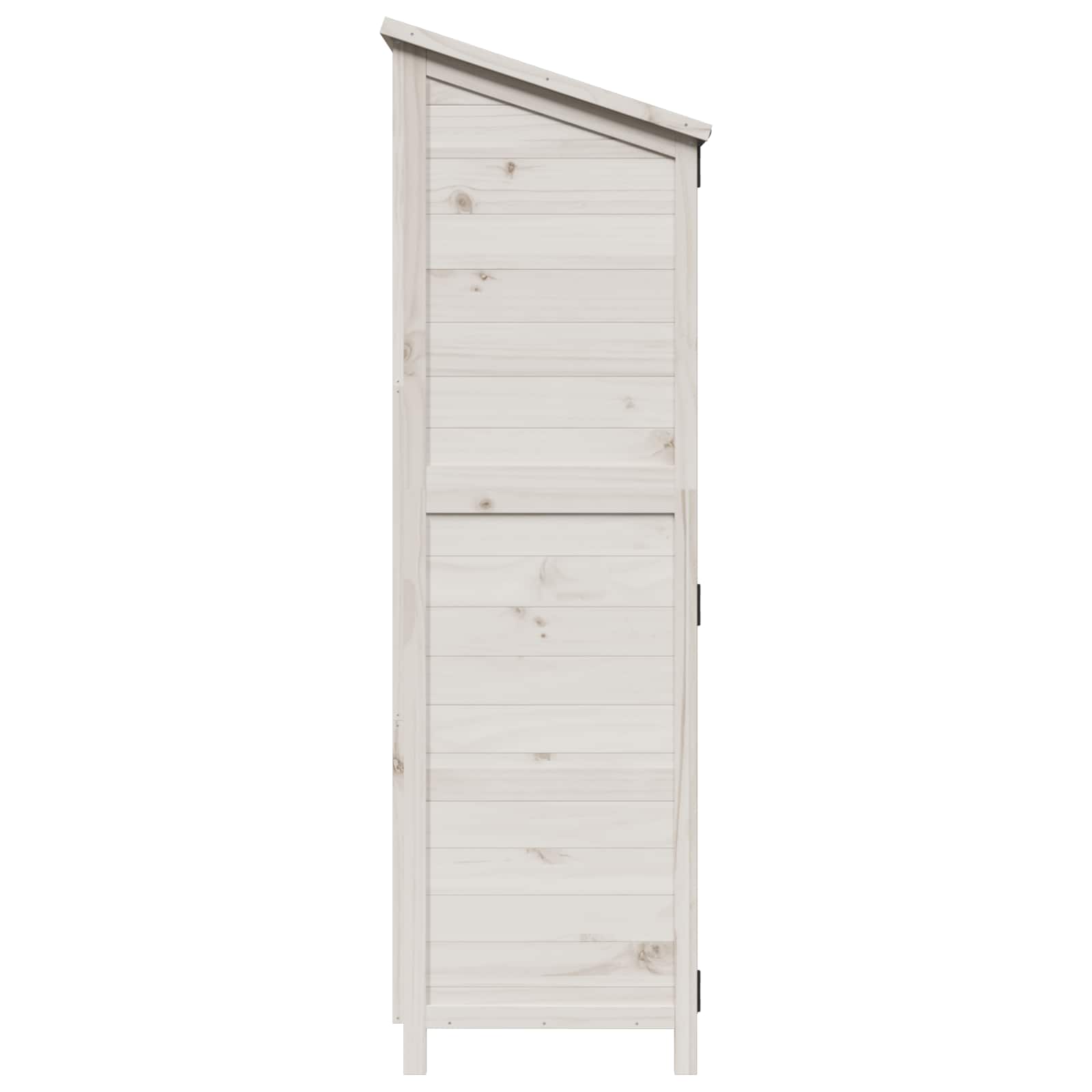 Sodo Sandėlys Balta 106,5 x 56 x 176 cm Kietasis pušinis medis Sodo Sandėlys Balta 106,5 x 56 x 176 cm Kietasis pušinis medis - Image 7