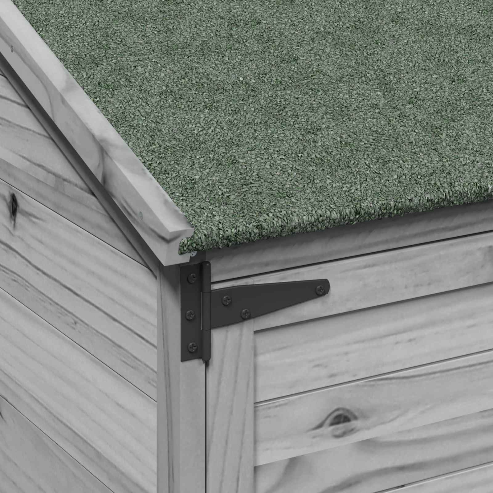 Sodo Sandėlys Pilka 106,5 x 56 x 176 cm Kietasis pušinis medis Sodo Sandėlys Pilka 106,5 x 56 x 176 cm Kietasis pušinis medis - Image 9
