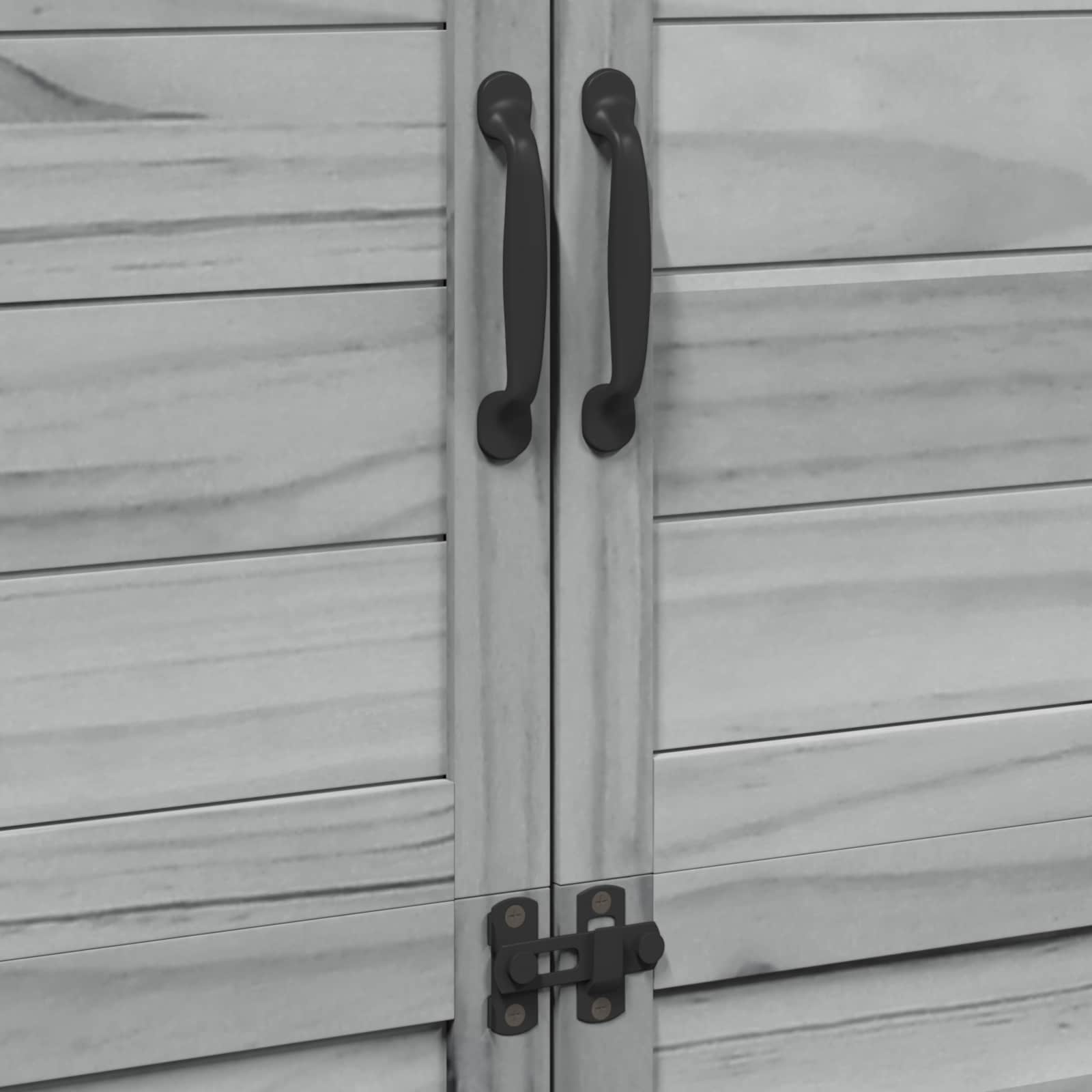 Sodo Sandėlys Pilka 106,5 x 56 x 176 cm Kietasis pušinis medis Sodo Sandėlys Pilka 106,5 x 56 x 176 cm Kietasis pušinis medis - Image 10