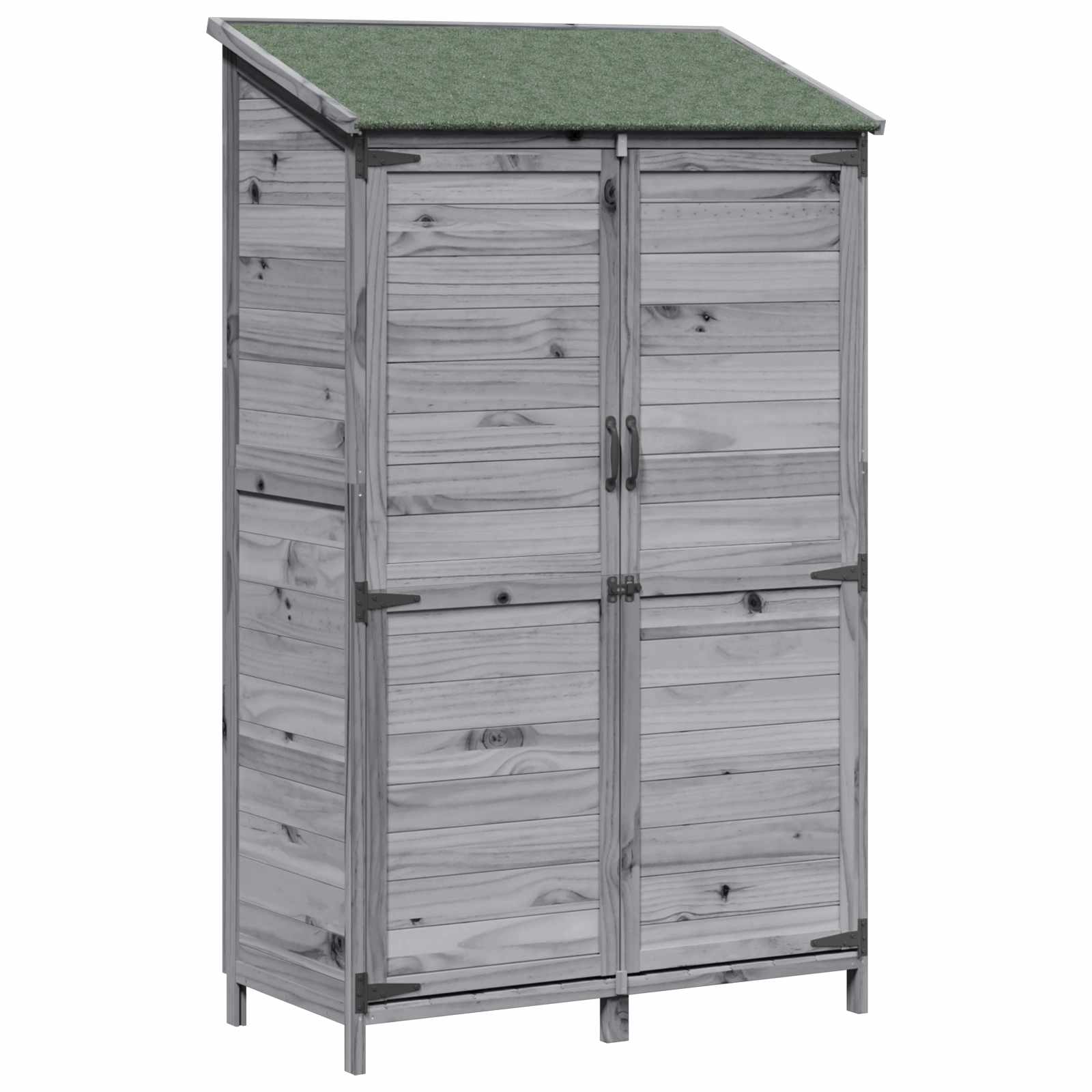 Sodo Sandėlys Pilka 106,5 x 56 x 176 cm Kietasis pušinis medis Sodo Sandėlys Pilka 106,5 x 56 x 176 cm Kietasis pušinis medis - Image 3