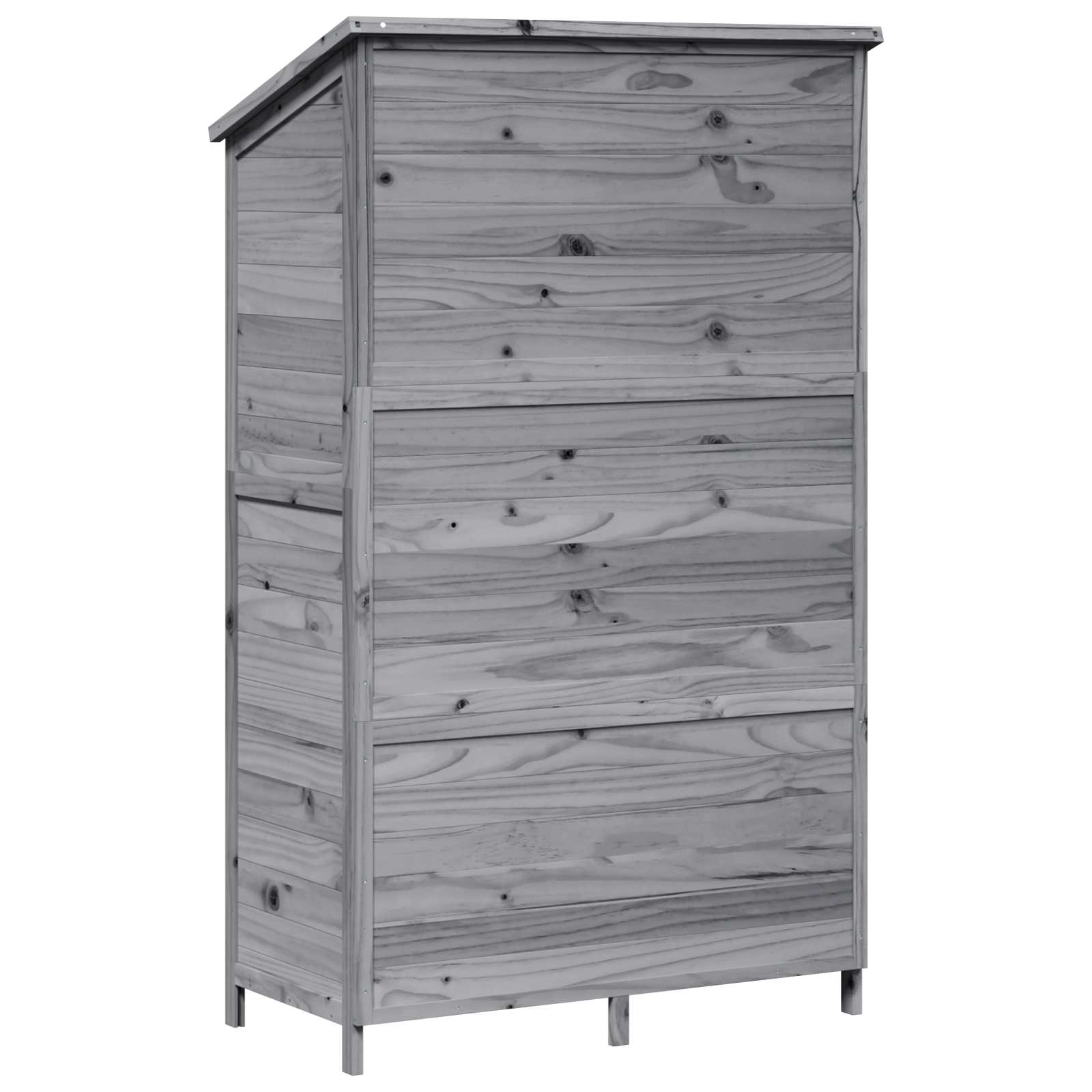 Sodo Sandėlys Pilka 106,5 x 56 x 176 cm Kietasis pušinis medis Sodo Sandėlys Pilka 106,5 x 56 x 176 cm Kietasis pušinis medis - Image 8