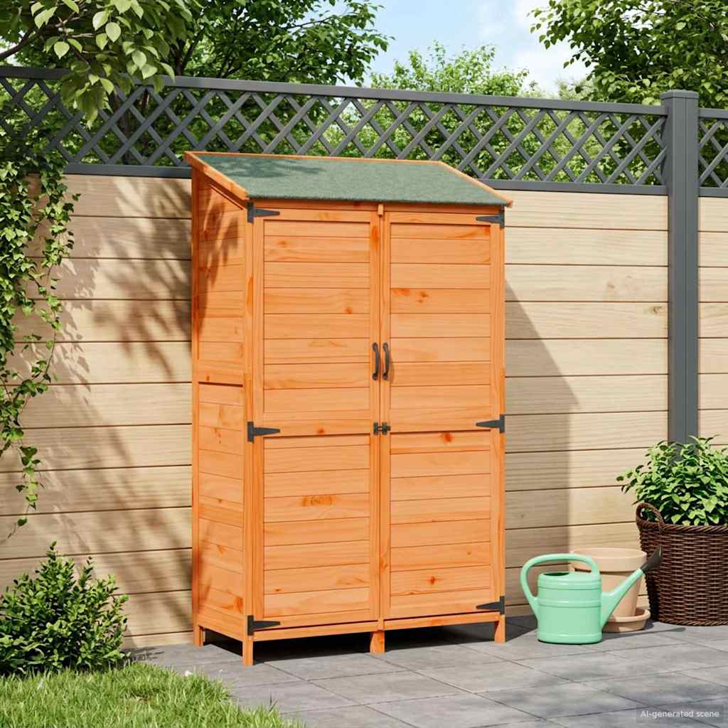 Sodo Sandėlys Ruda 106,5 x 56 x 176 cm Kietasis pušinis medis Sodo Sandėlys Ruda 106,5 x 56 x 176 cm Kietasis pušinis medis - Image 2