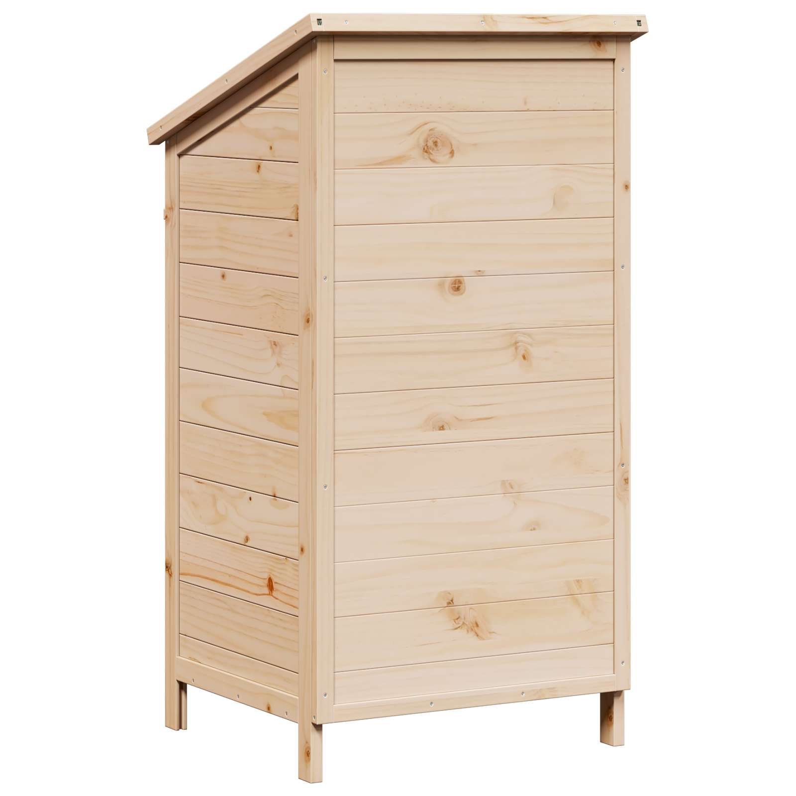 Sodo Sandėlys su stogu su saugykla Natūrali 59 x 56 x 113,5 cm Sodo Sandėlys su stogu su saugykla Natūrali 59 x 56 x 113,5 cm - Image 8