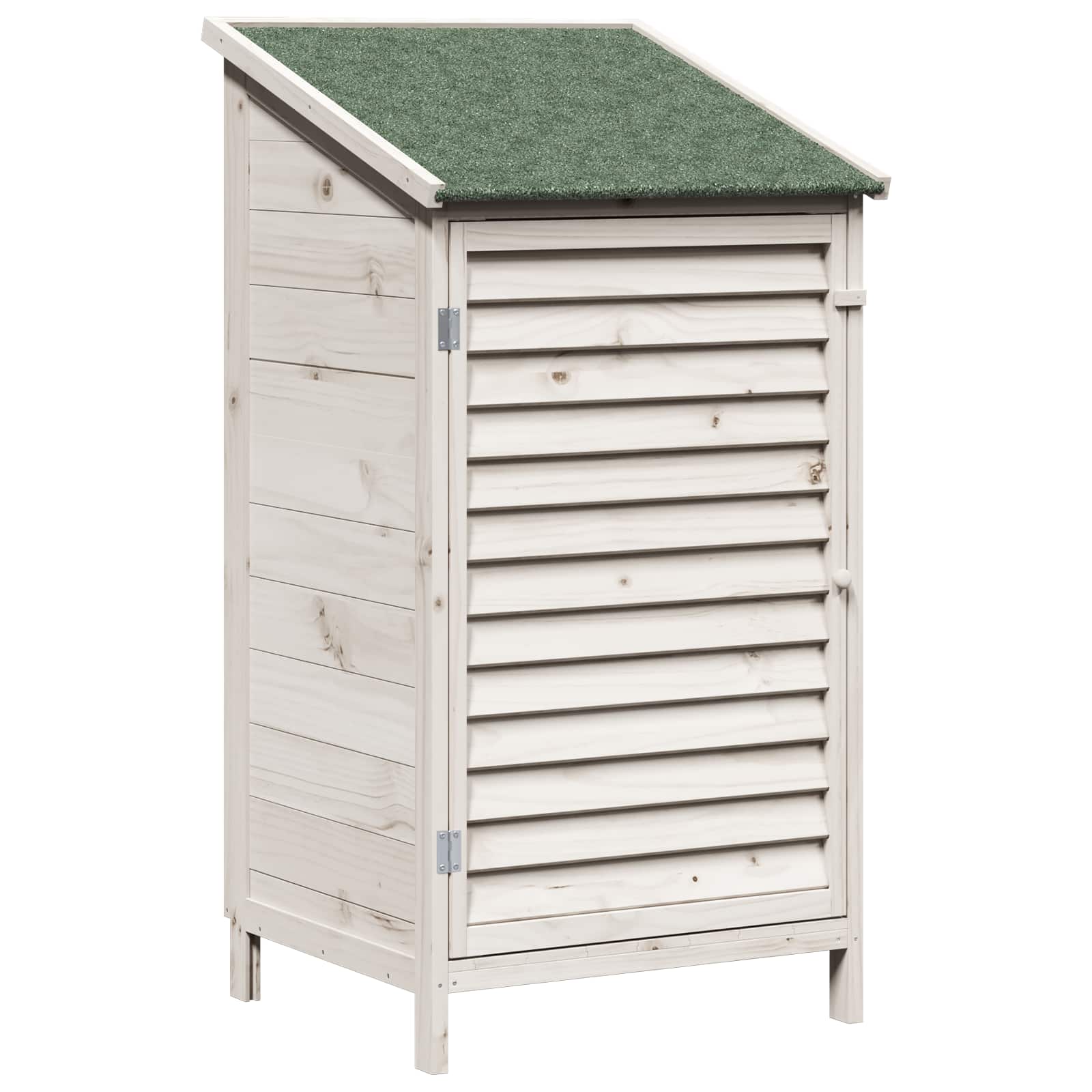 Sodo Sandėlys Balta 59 x 56 x 113,5 cm Kietasis pušinis medis Sodo Sandėlys Balta 59 x 56 x 113,5 cm Kietasis pušinis medis - Image 3