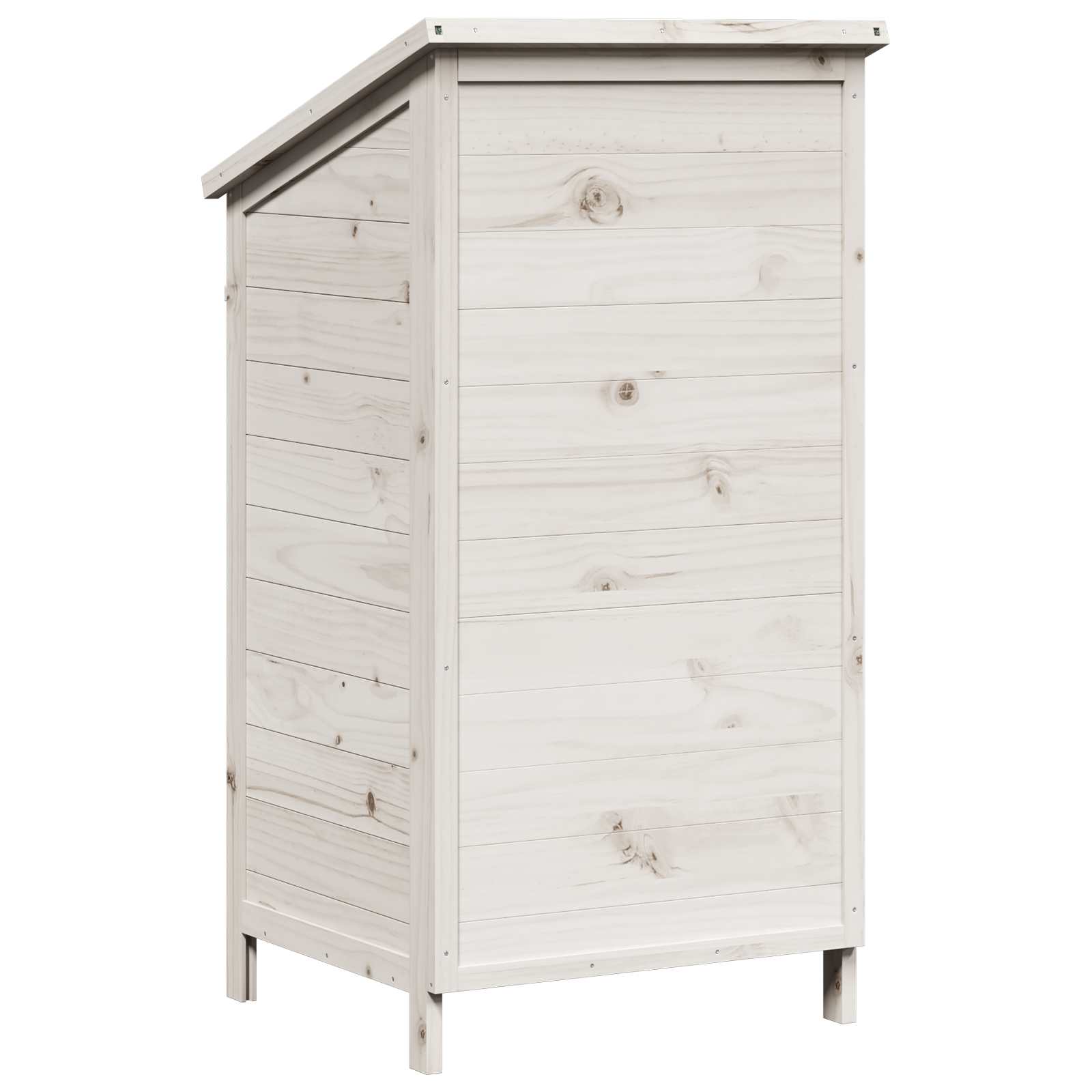 Sodo Sandėlys Balta 59 x 56 x 113,5 cm Kietasis pušinis medis Sodo Sandėlys Balta 59 x 56 x 113,5 cm Kietasis pušinis medis - Image 8
