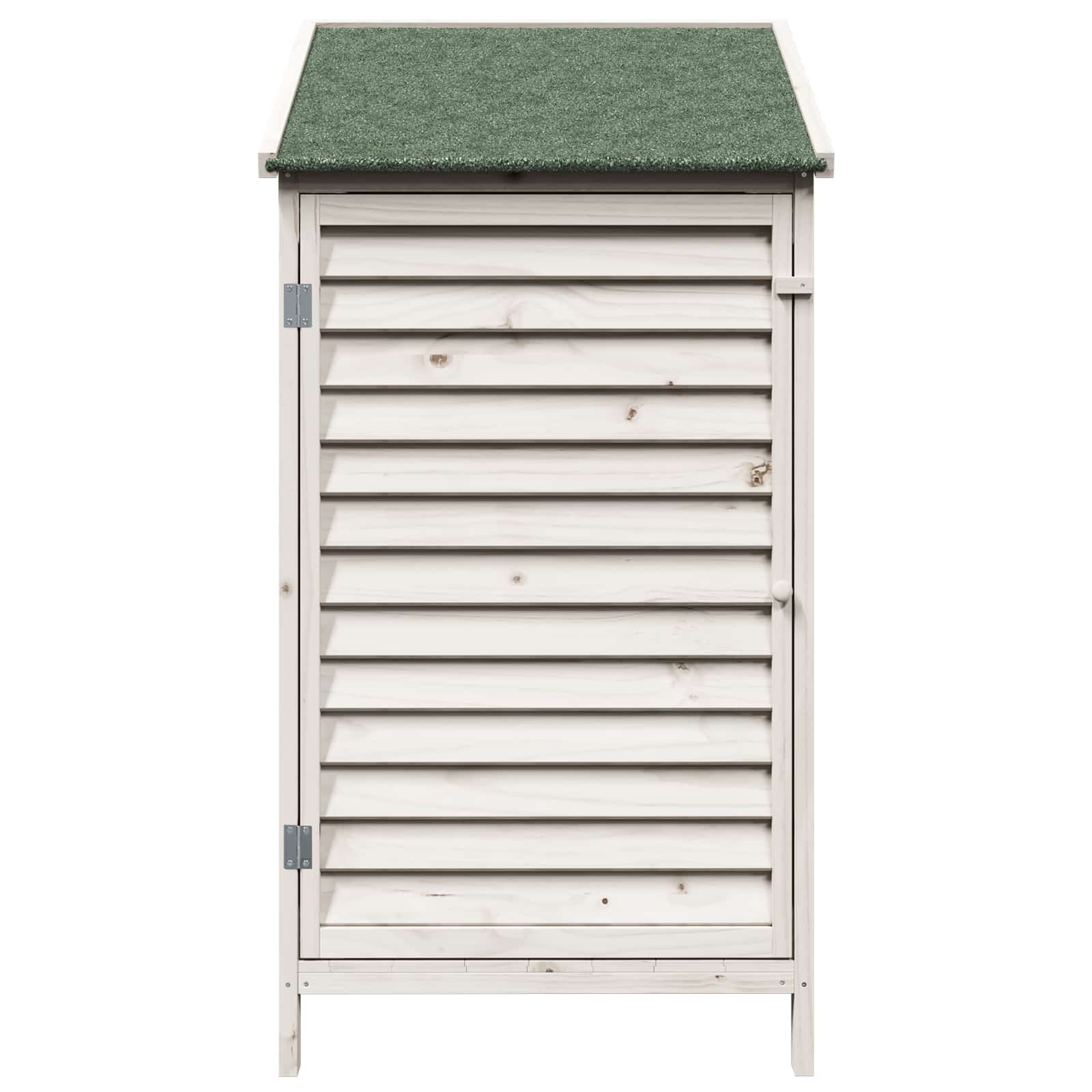 Sodo Sandėlys Balta 59 x 56 x 113,5 cm Kietasis pušinis medis Sodo Sandėlys Balta 59 x 56 x 113,5 cm Kietasis pušinis medis - Image 6