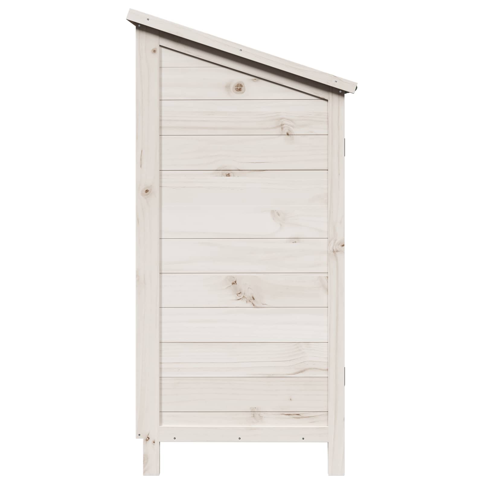 Sodo Sandėlys Balta 59 x 56 x 113,5 cm Kietasis pušinis medis Sodo Sandėlys Balta 59 x 56 x 113,5 cm Kietasis pušinis medis - Image 7