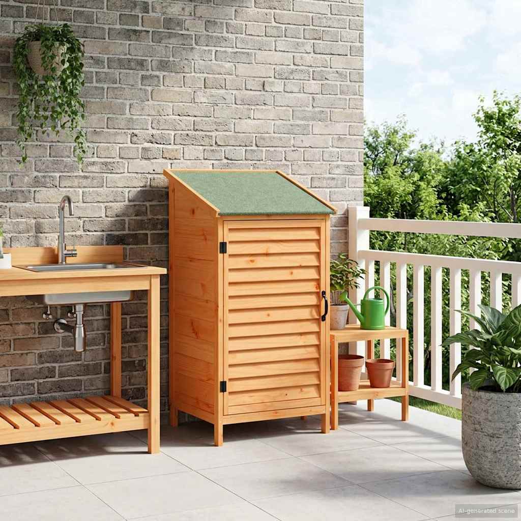 Sodo Sandėlys Ruda 59 x 56 x 113,5 cm Kietasis pušinis medis Sodo Sandėlys Ruda 59 x 56 x 113,5 cm Kietasis pušinis medis - Image 4