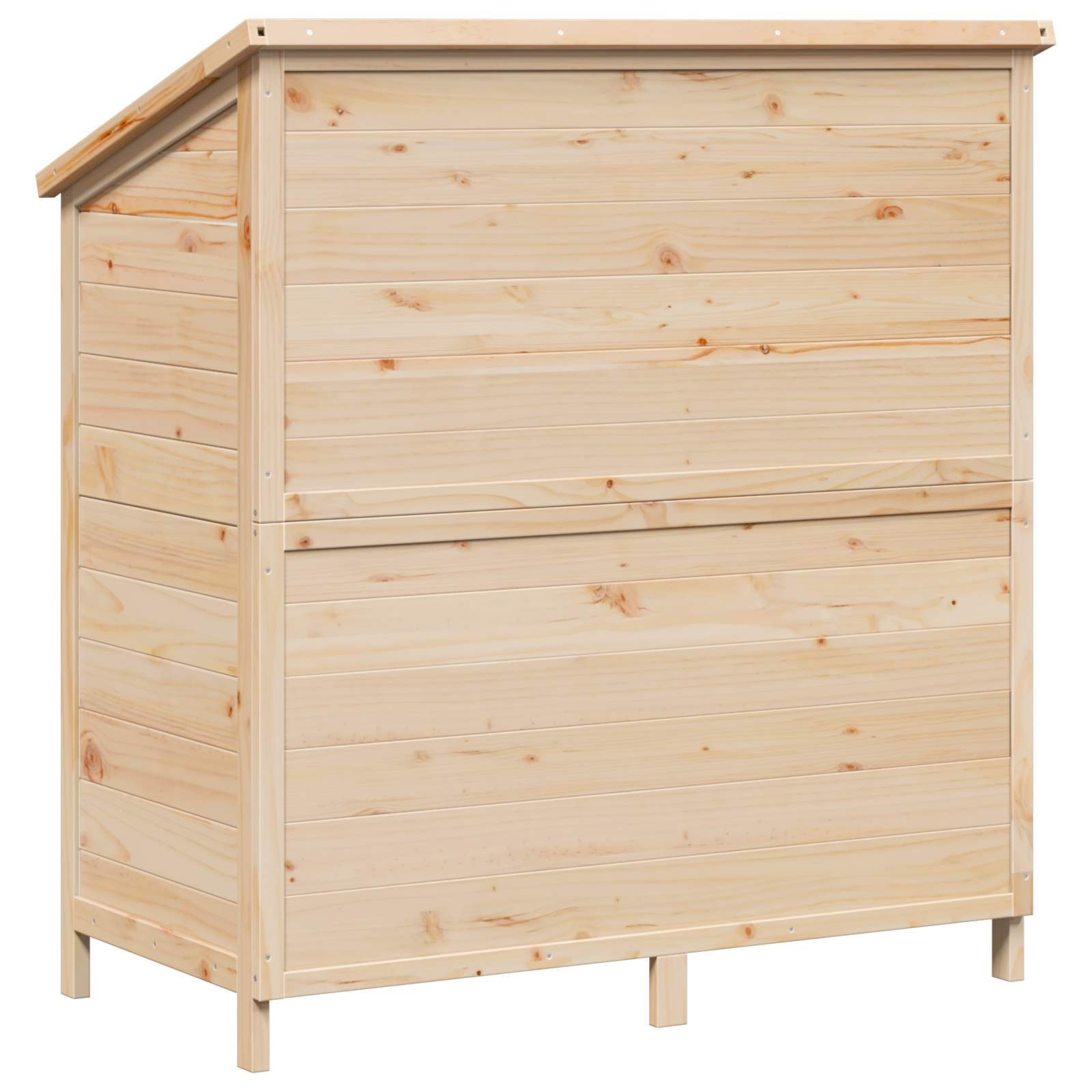 Sodo Sandėlys su stogu su saugykla Natūrali 106 x 56 x 113,5 cm Sodo Sandėlys su stogu su saugykla Natūrali 106 x 56 x 113,5 cm - Image 8