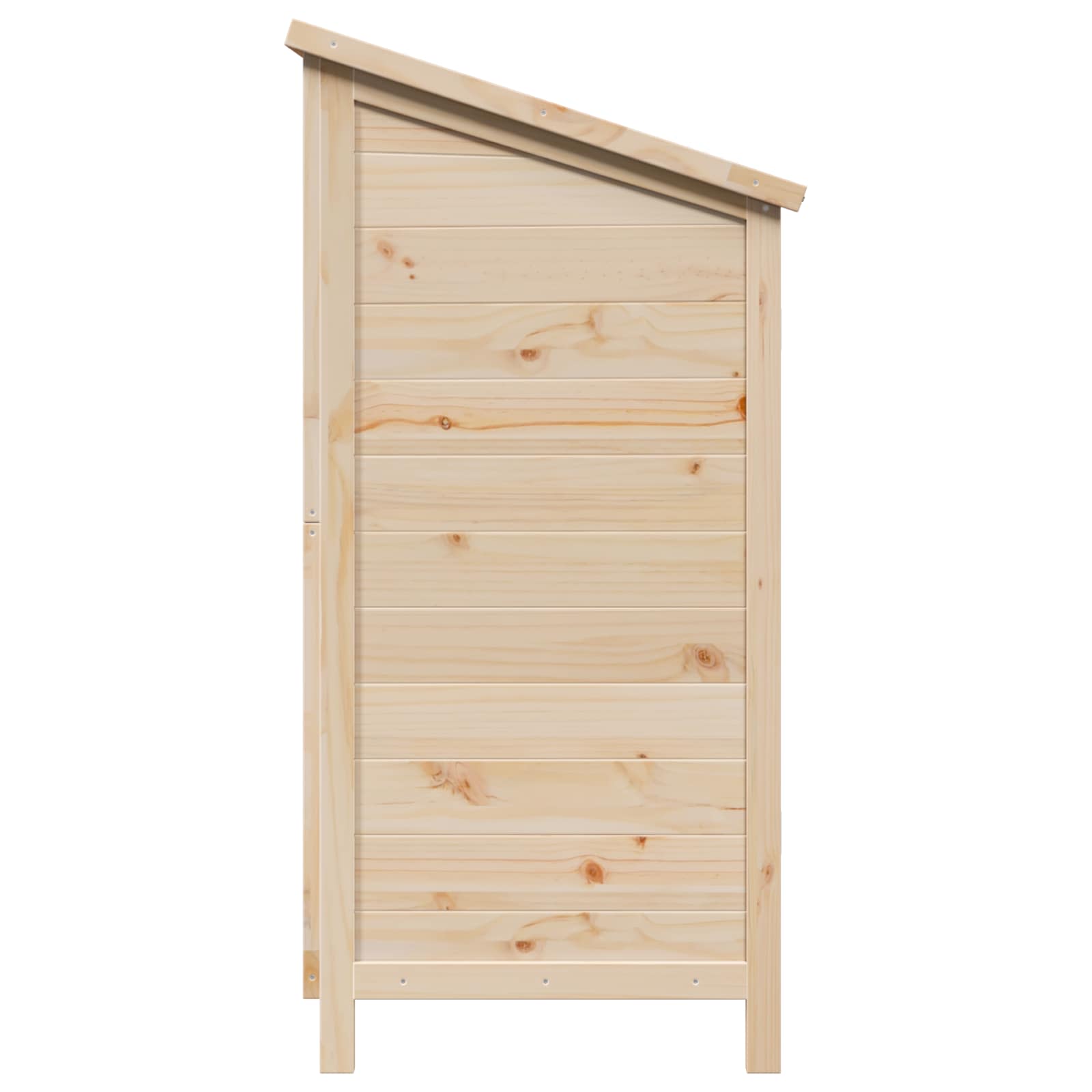 Sodo Sandėlys su stogu su saugykla Natūrali 106 x 56 x 113,5 cm Sodo Sandėlys su stogu su saugykla Natūrali 106 x 56 x 113,5 cm - Image 7