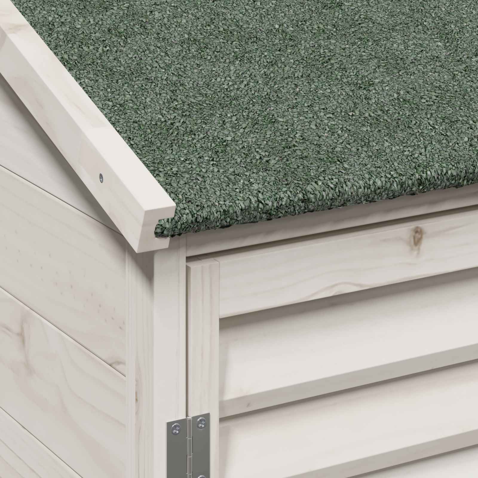Sodo Sandėlys Balta 106 x 56 x 113,5 cm Kietasis pušinis medis Sodo Sandėlys Balta 106 x 56 x 113,5 cm Kietasis pušinis medis - Image 9