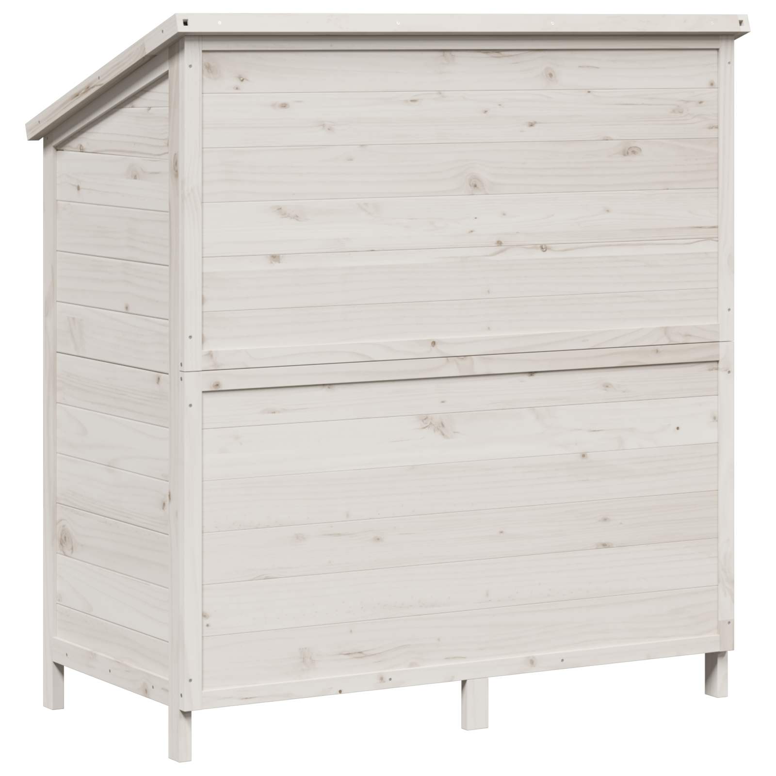 Sodo Sandėlys Balta 106 x 56 x 113,5 cm Kietasis pušinis medis Sodo Sandėlys Balta 106 x 56 x 113,5 cm Kietasis pušinis medis - Image 8