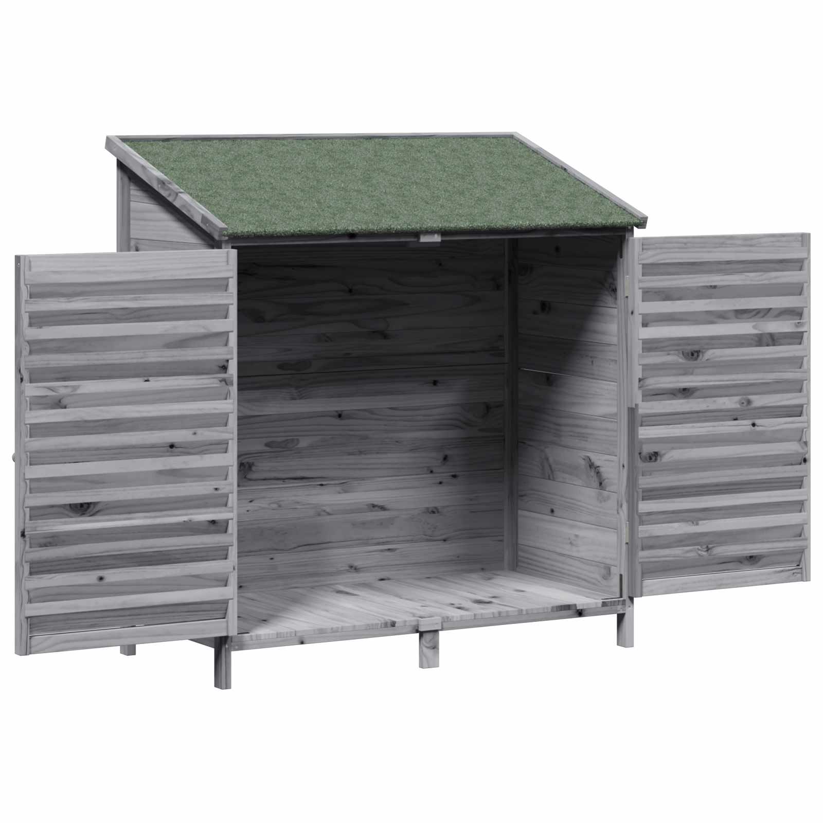 Sodo Sandėlys Pilka 106 x 56 x 113,5 cm Kietasis pušinis medis Sodo Sandėlys Pilka 106 x 56 x 113,5 cm Kietasis pušinis medis - Image 5