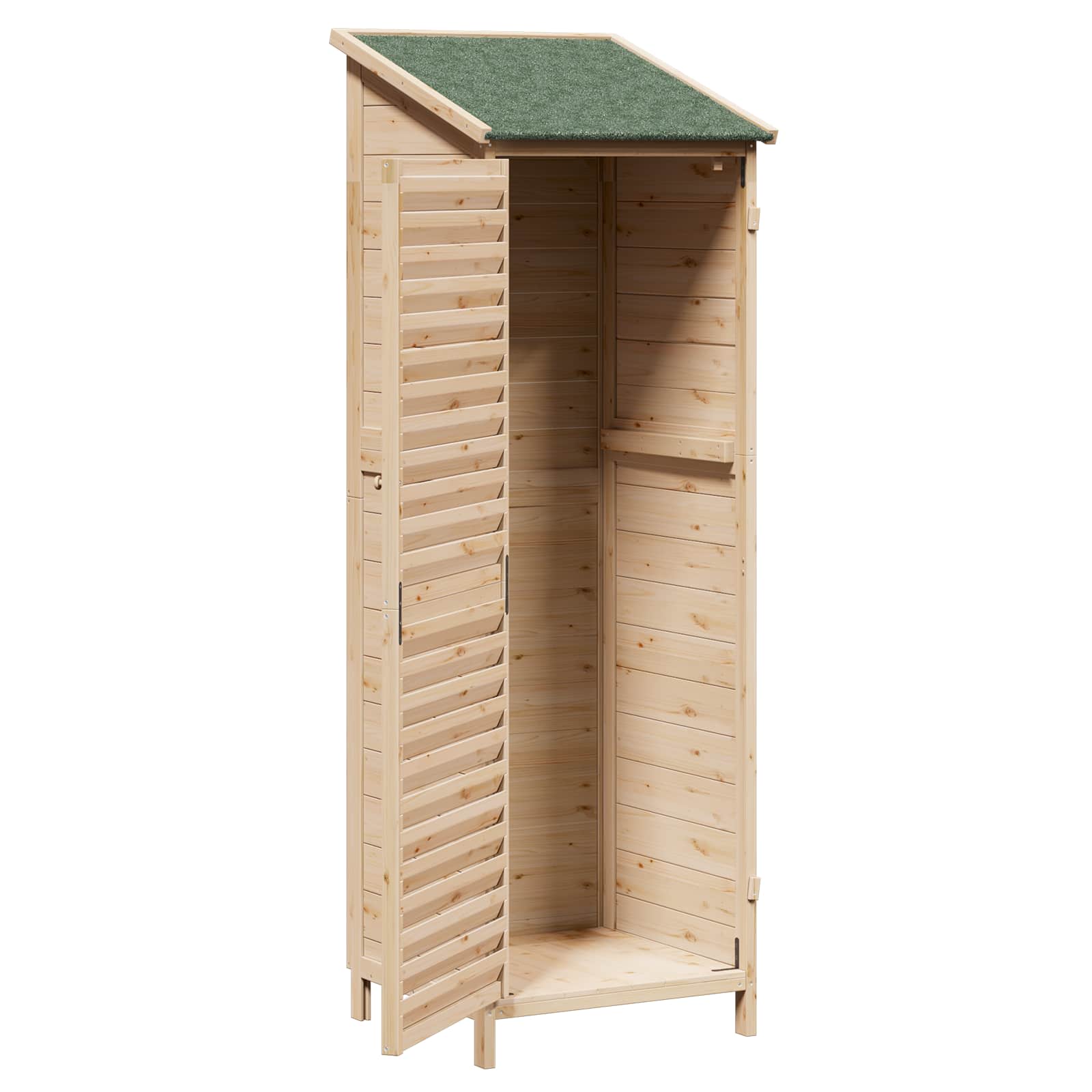 Sodo Sandėlys Natūrali 59 x 56 x 176 cm Kietasis pušinis medis Sodo Sandėlys Natūrali 59 x 56 x 176 cm Kietasis pušinis medis - Image 5