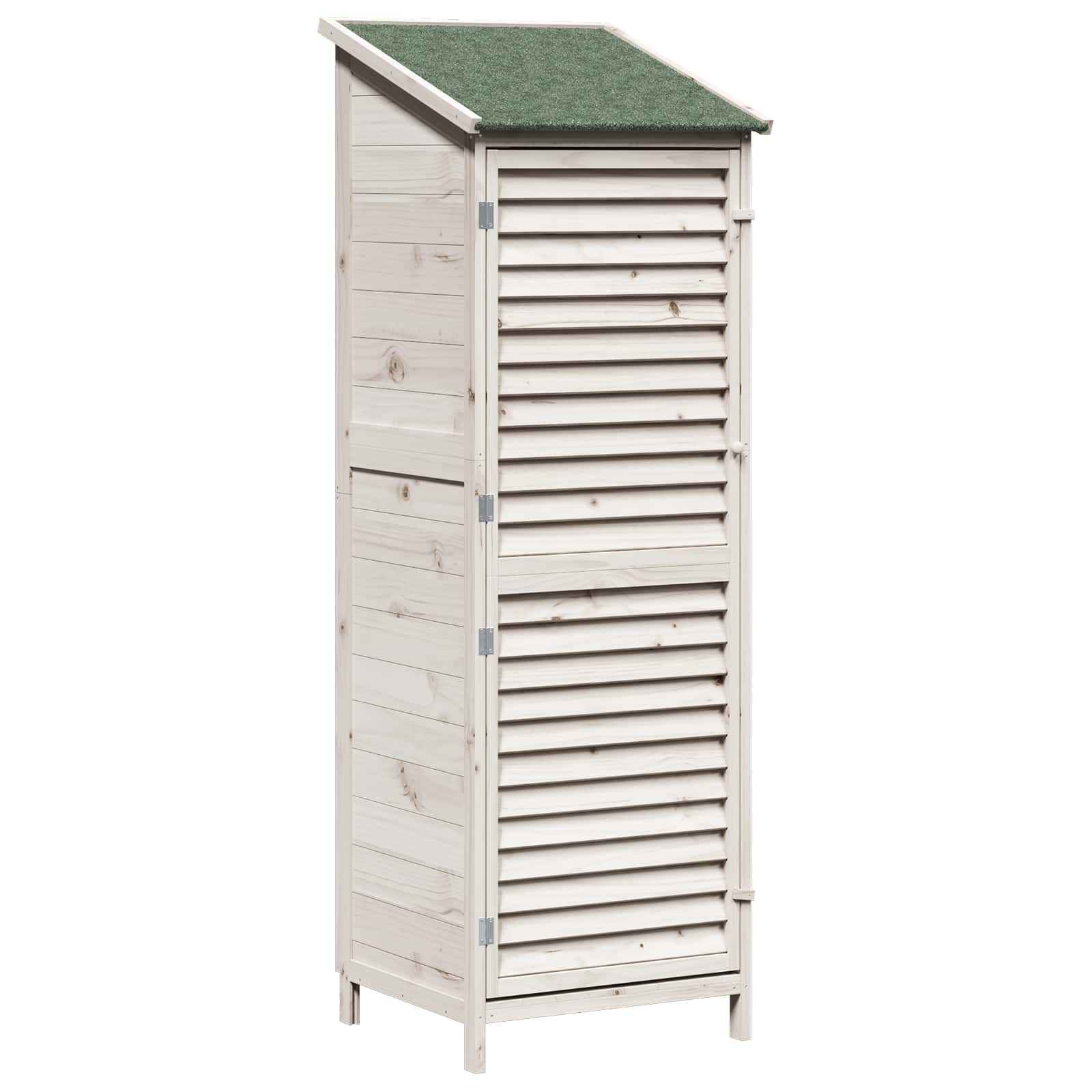 Sodo Sandėlys Balta 59 x 56 x 176 cm Kietasis pušinis medis Sodo Sandėlys Balta 59 x 56 x 176 cm Kietasis pušinis medis - Image 3