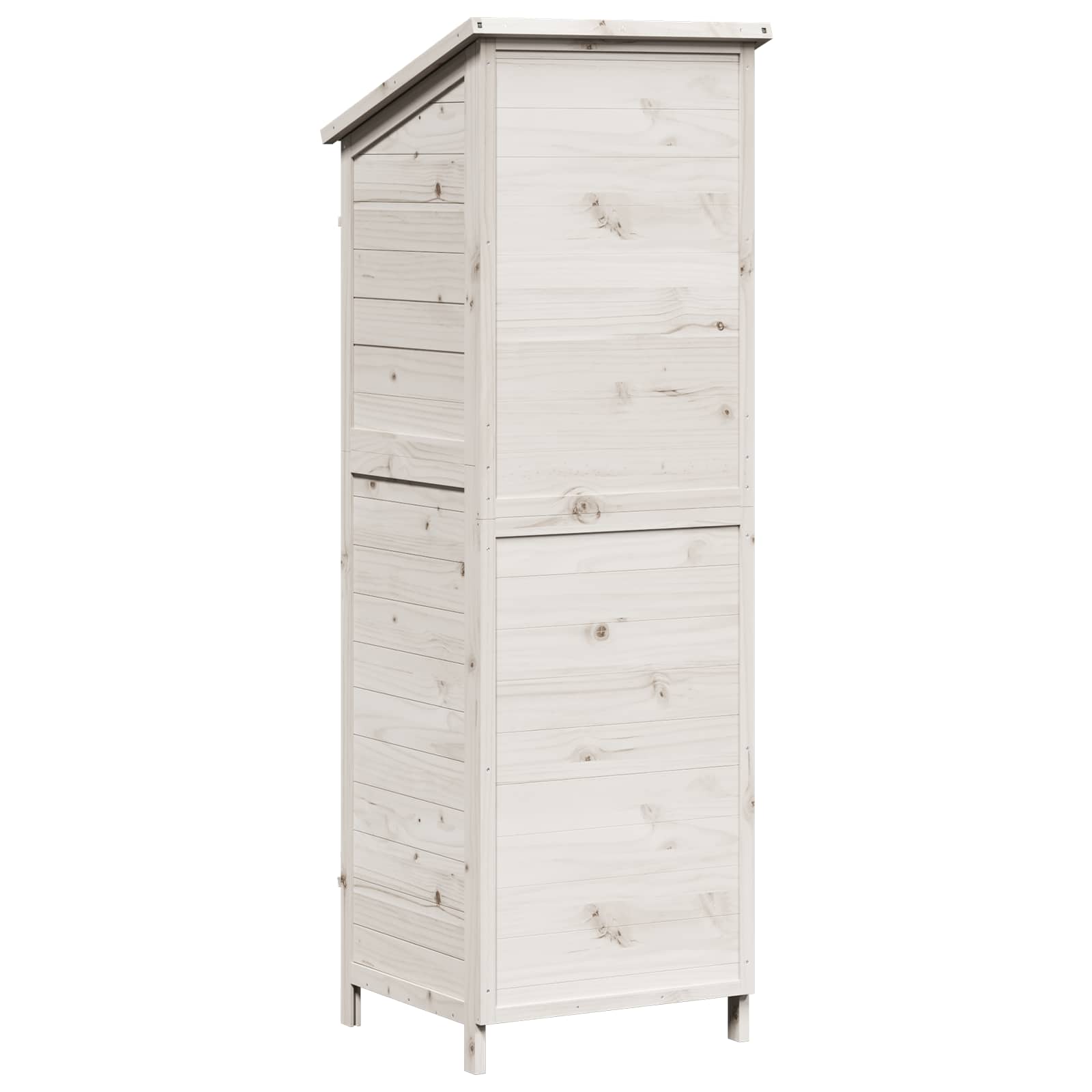 Sodo Sandėlys Balta 59 x 56 x 176 cm Kietasis pušinis medis Sodo Sandėlys Balta 59 x 56 x 176 cm Kietasis pušinis medis - Image 8