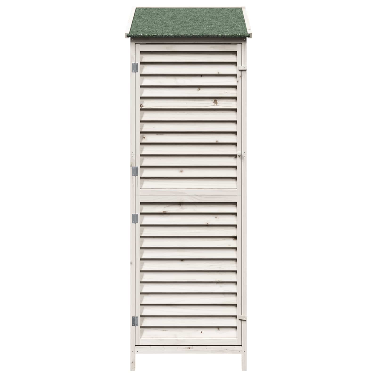 Sodo Sandėlys Balta 59 x 56 x 176 cm Kietasis pušinis medis Sodo Sandėlys Balta 59 x 56 x 176 cm Kietasis pušinis medis - Image 6
