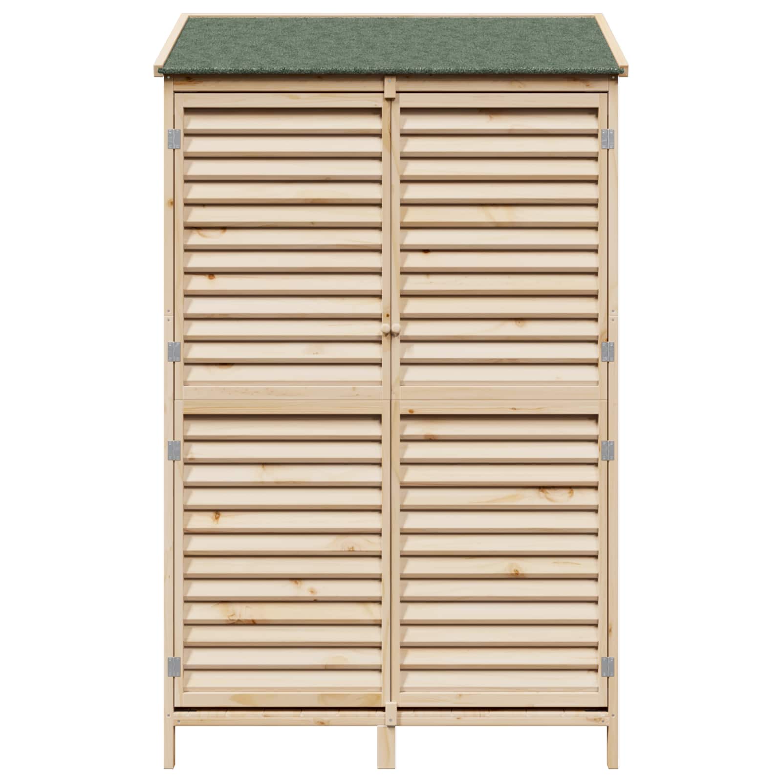 Sodo Sandėlys su stogu su saugykla Natūrali 106 x 56 x 176,5 cm Sodo Sandėlys su stogu su saugykla Natūrali 106 x 56 x 176,5 cm - Image 6