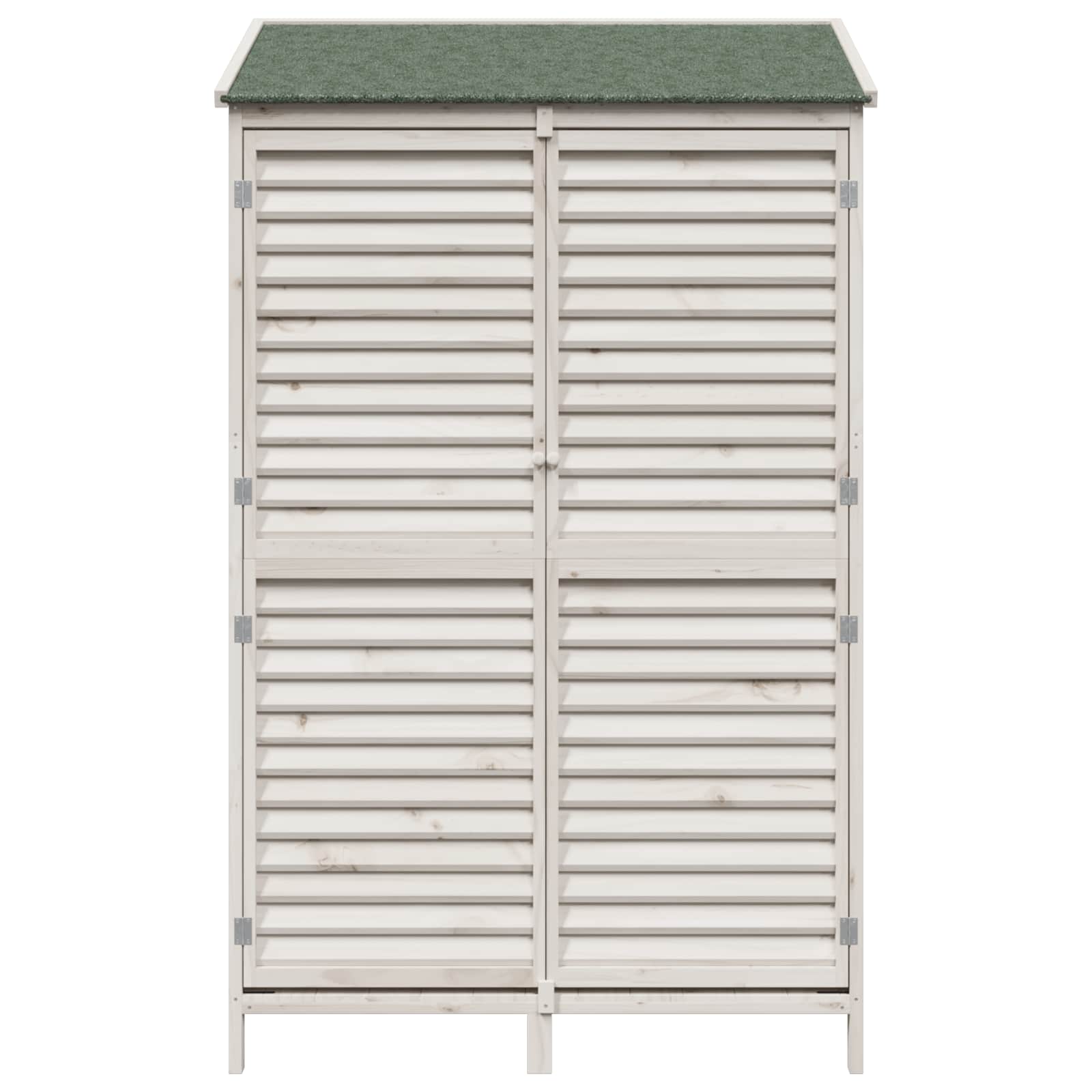 Sodo Sandėlys Balta 106 x 56 x 176,5 cm Kietasis pušinis medis Sodo Sandėlys Balta 106 x 56 x 176,5 cm Kietasis pušinis medis - Image 6