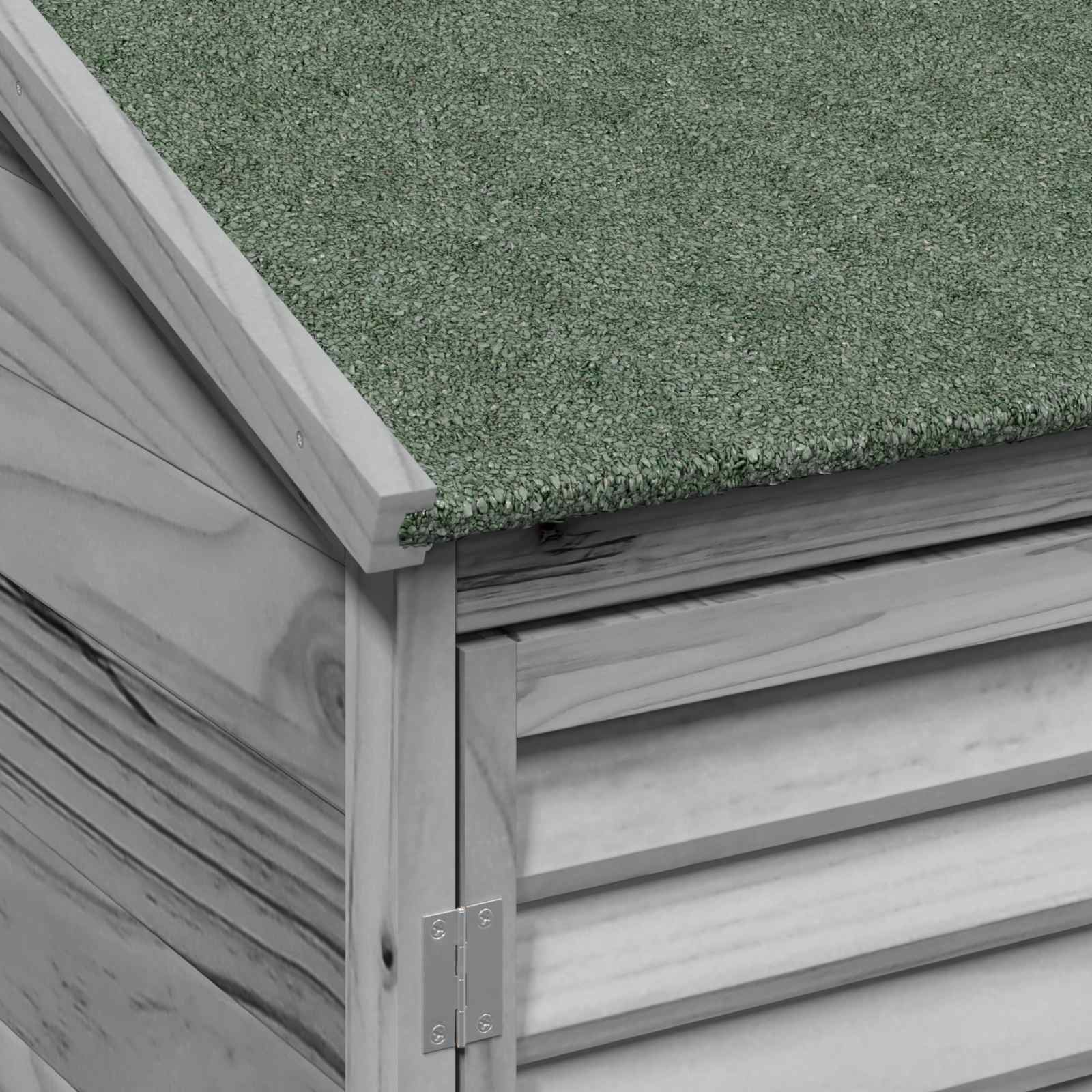 Sodo Sandėlys Pilka 106 x 56 x 176,5 cm Kietasis pušinis medis Sodo Sandėlys Pilka 106 x 56 x 176,5 cm Kietasis pušinis medis - Image 9