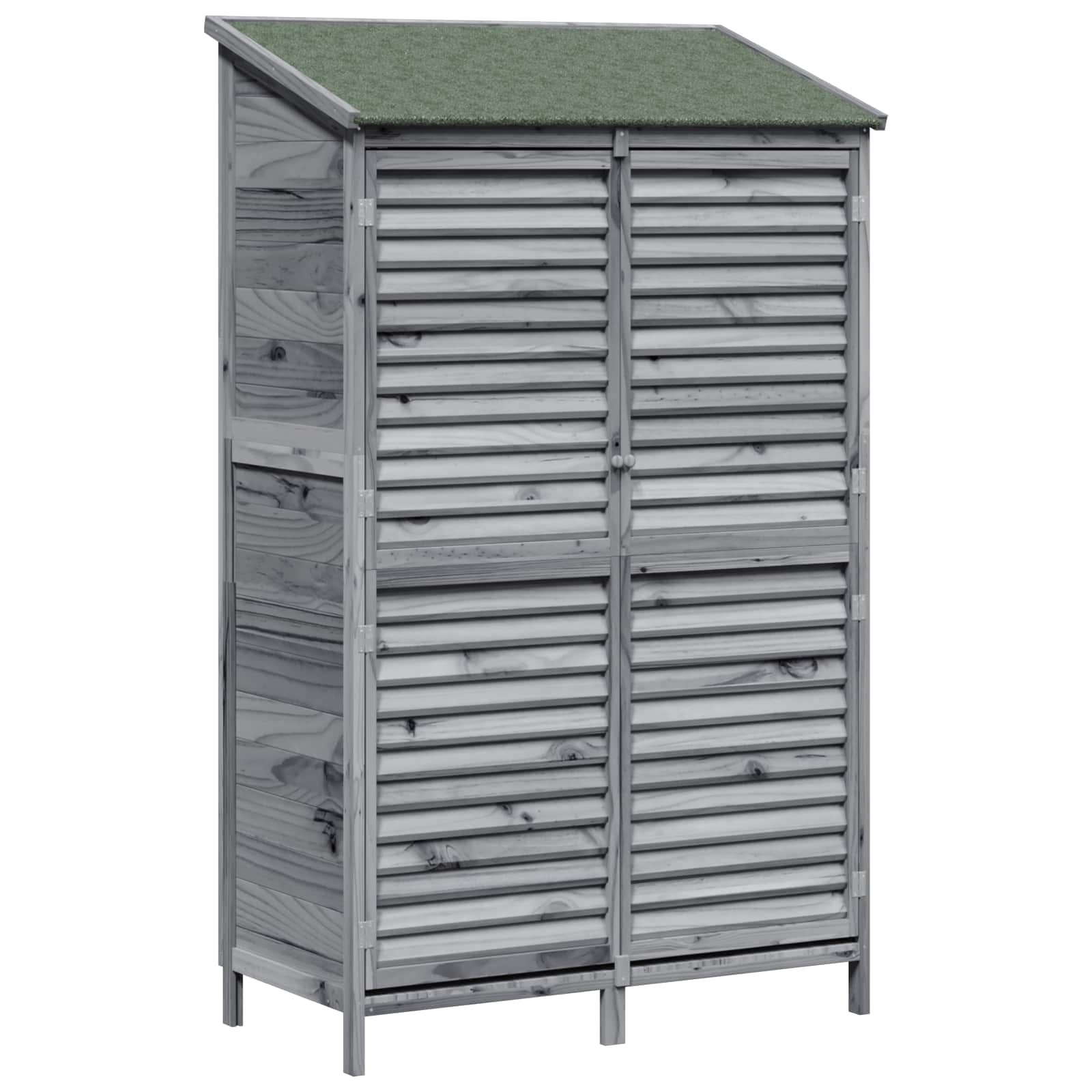 Sodo Sandėlys Pilka 106 x 56 x 176,5 cm Kietasis pušinis medis Sodo Sandėlys Pilka 106 x 56 x 176,5 cm Kietasis pušinis medis - Image 3