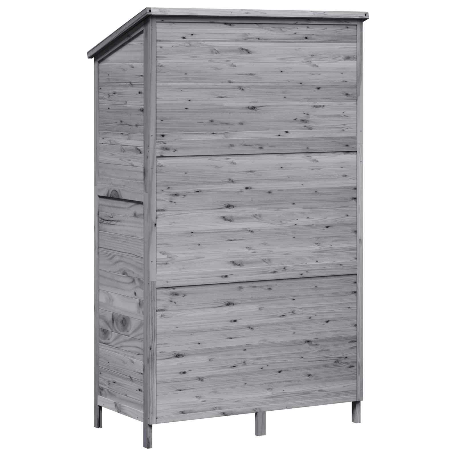 Sodo Sandėlys Pilka 106 x 56 x 176,5 cm Kietasis pušinis medis Sodo Sandėlys Pilka 106 x 56 x 176,5 cm Kietasis pušinis medis - Image 8