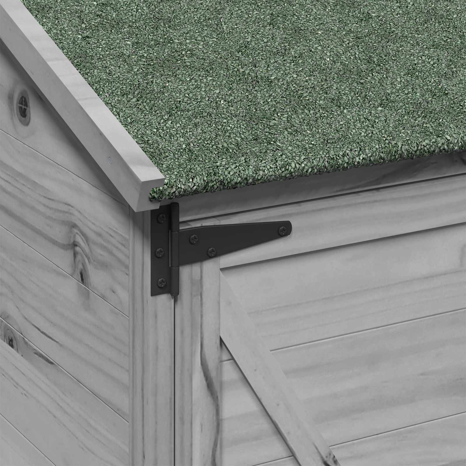 Sodo Sandėlys Pilka 59,5 x 56 x 113,5 cm Kietasis pušinis medis Sodo Sandėlys Pilka 59,5 x 56 x 113,5 cm Kietasis pušinis medis - Image 9