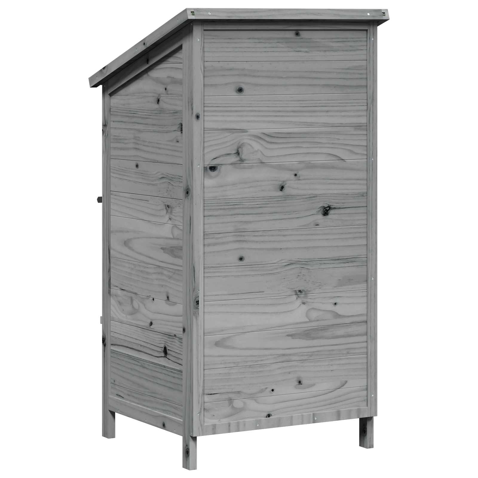 Sodo Sandėlys Pilka 59,5 x 56 x 113,5 cm Kietasis pušinis medis Sodo Sandėlys Pilka 59,5 x 56 x 113,5 cm Kietasis pušinis medis - Image 8