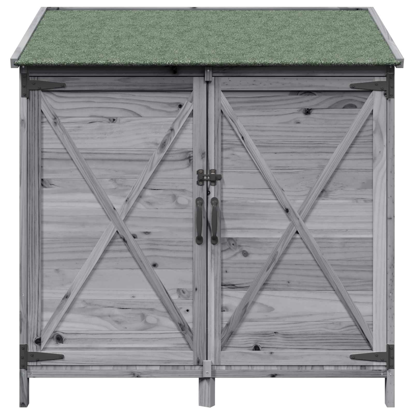 Sodo Sandėlys Pilka 106 x 56 x 113,5 cm Kietasis pušinis medis Sodo Sandėlys Pilka 106 x 56 x 113,5 cm Kietasis pušinis medis - Image 6