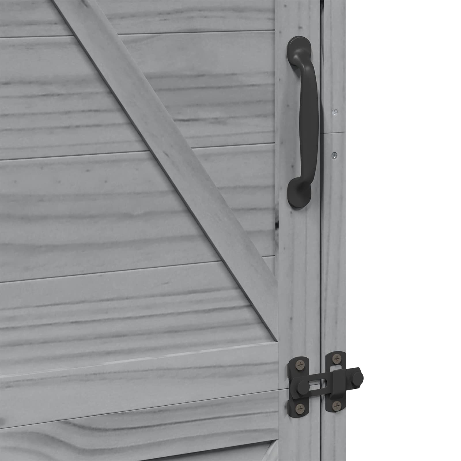 Sodo Sandėlys Pilka 59,5 x 56 x 176,5 cm Kietasis pušinis medis Sodo Sandėlys Pilka 59,5 x 56 x 176,5 cm Kietasis pušinis medis - Image 10