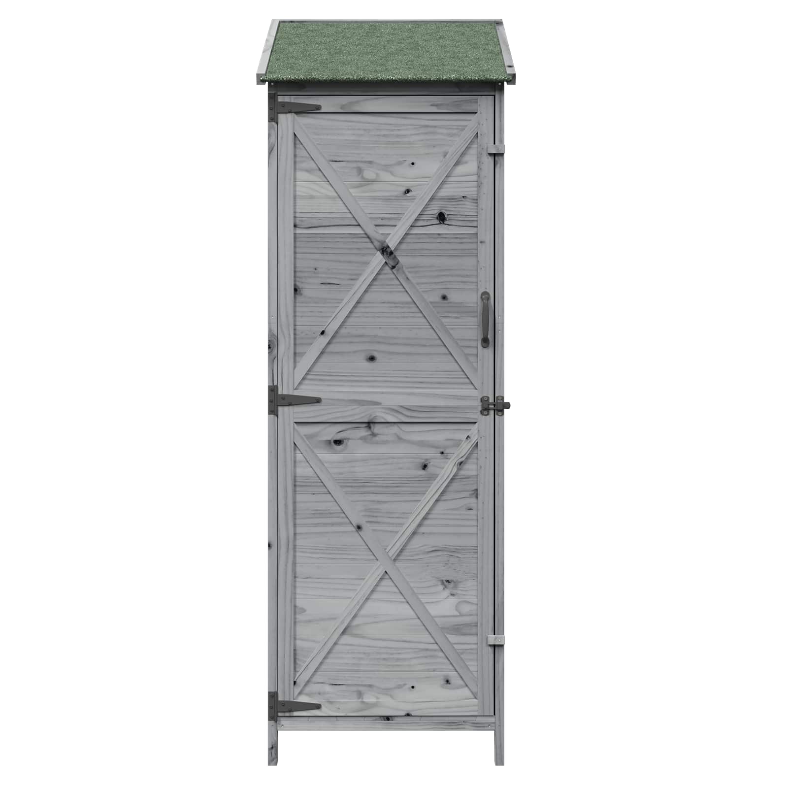 Sodo Sandėlys Pilka 59,5 x 56 x 176,5 cm Kietasis pušinis medis Sodo Sandėlys Pilka 59,5 x 56 x 176,5 cm Kietasis pušinis medis - Image 6