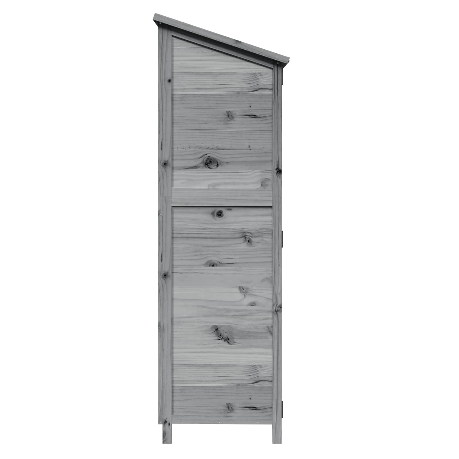 Sodo Sandėlys Pilka 59,5 x 56 x 176,5 cm Kietasis pušinis medis Sodo Sandėlys Pilka 59,5 x 56 x 176,5 cm Kietasis pušinis medis - Image 7