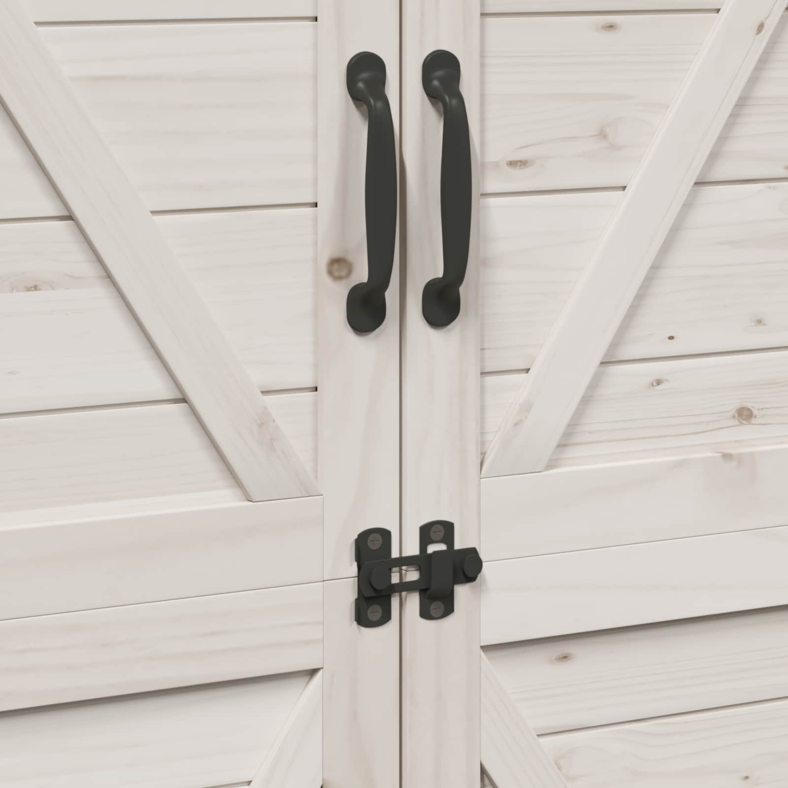 Sodo Sandėlys Balta 106 x 56 x 176,5 cm Kietasis pušinis medis Sodo Sandėlys Balta 106 x 56 x 176,5 cm Kietasis pušinis medis - Image 10