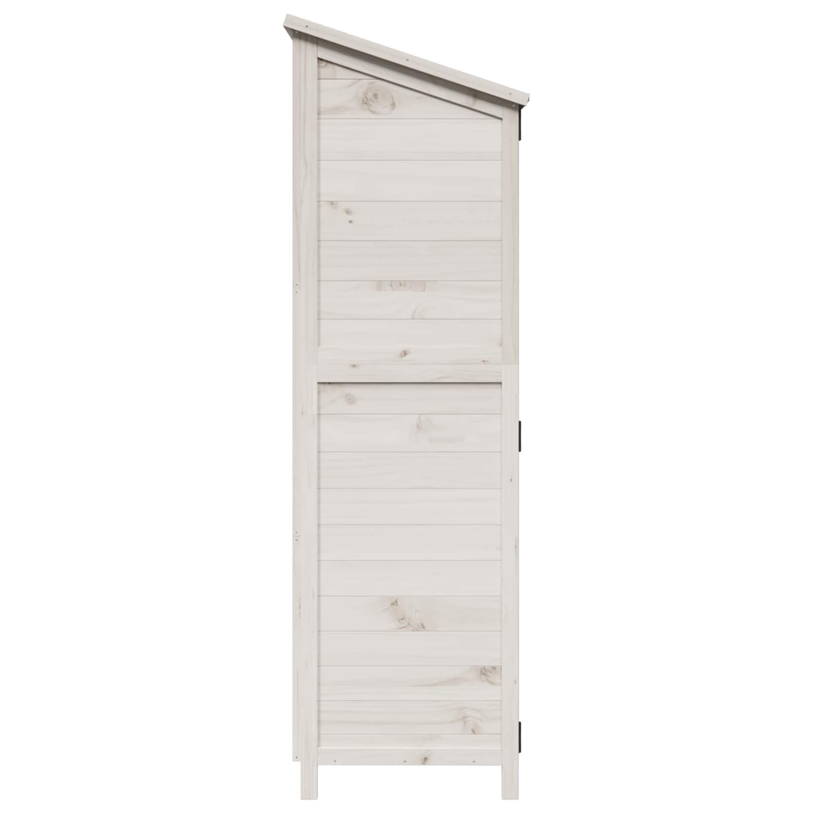 Sodo Sandėlys Balta 106 x 56 x 176,5 cm Kietasis pušinis medis Sodo Sandėlys Balta 106 x 56 x 176,5 cm Kietasis pušinis medis - Image 7