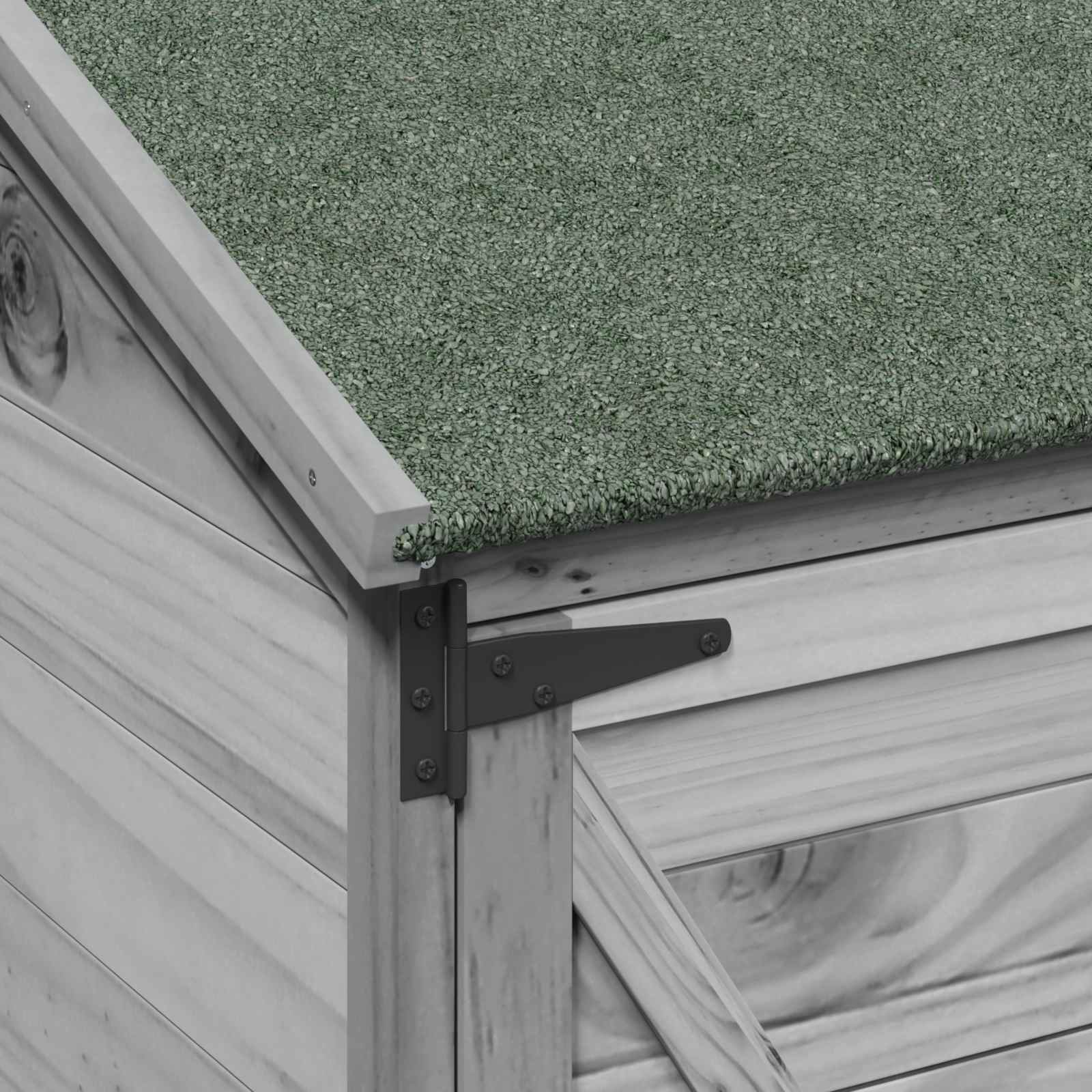 Sodo Sandėlys Pilka 106 x 56 x 176,5 cm Kietasis pušinis medis Sodo Sandėlys Pilka 106 x 56 x 176,5 cm Kietasis pušinis medis - Image 9