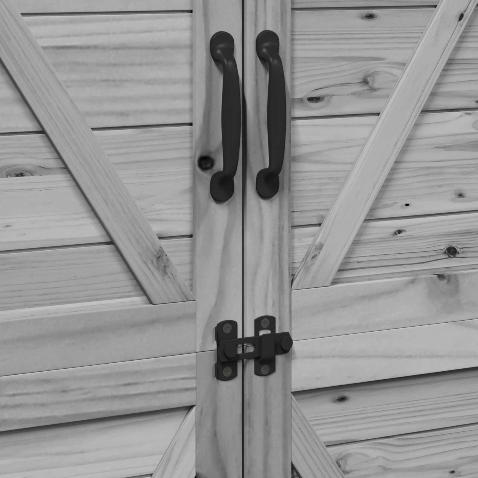 Sodo Sandėlys Pilka 106 x 56 x 176,5 cm Kietasis pušinis medis Sodo Sandėlys Pilka 106 x 56 x 176,5 cm Kietasis pušinis medis - Image 10
