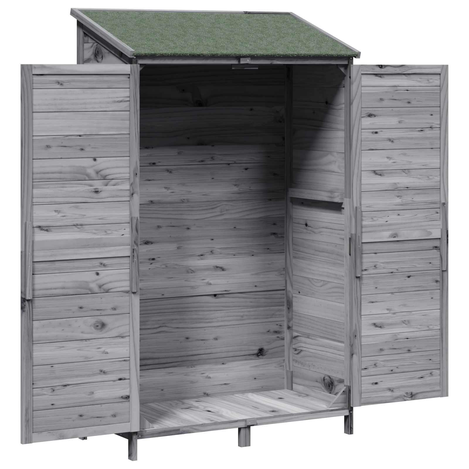 Sodo Sandėlys Pilka 106 x 56 x 176,5 cm Kietasis pušinis medis Sodo Sandėlys Pilka 106 x 56 x 176,5 cm Kietasis pušinis medis - Image 5
