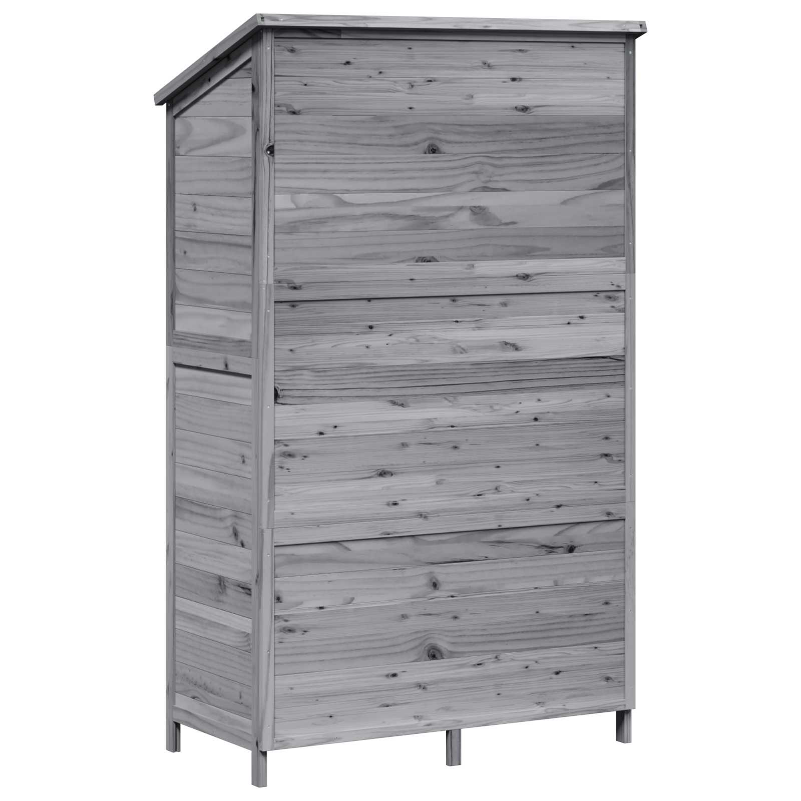 Sodo Sandėlys Pilka 106 x 56 x 176,5 cm Kietasis pušinis medis Sodo Sandėlys Pilka 106 x 56 x 176,5 cm Kietasis pušinis medis - Image 8