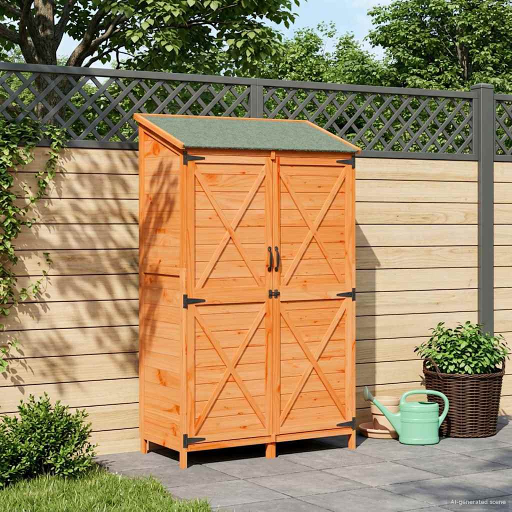 Sodo Sandėlys Ruda 106 x 56 x 176,5 cm Kietasis pušinis medis Sodo Sandėlys Ruda 106 x 56 x 176,5 cm Kietasis pušinis medis - Image 4
