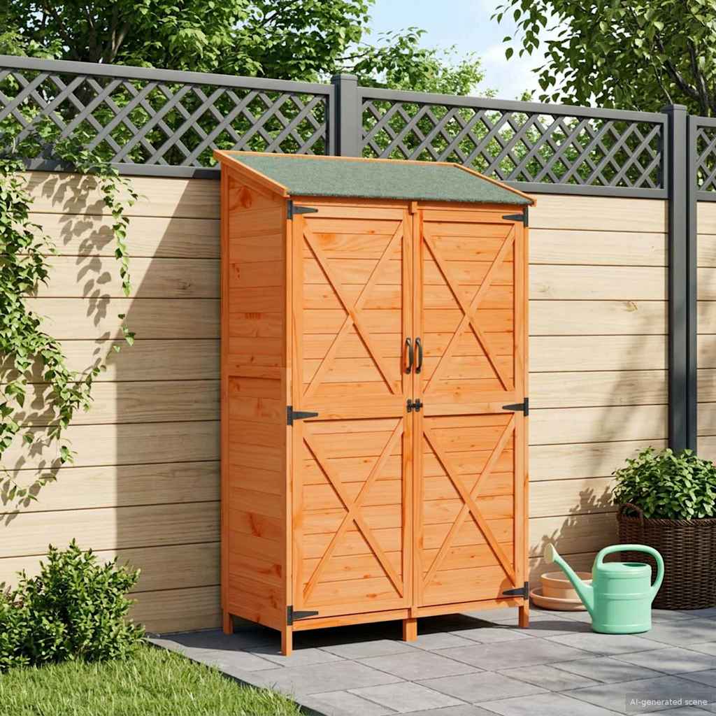 Sodo Sandėlys Ruda 106 x 56 x 176,5 cm Kietasis pušinis medis Sodo Sandėlys Ruda 106 x 56 x 176,5 cm Kietasis pušinis medis - Image 2