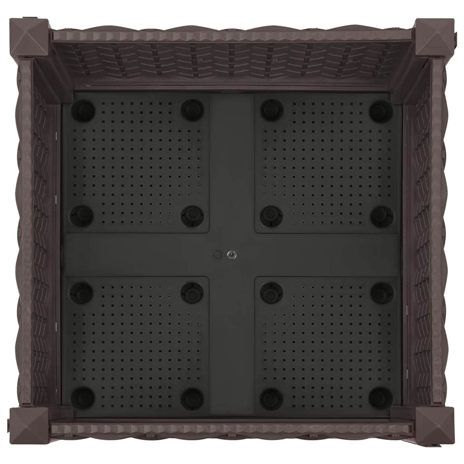 Sodo puodynė su ratukais Ruda 40 x 40 x 29 cm PP Sodo puodynė su ratukais Ruda 40 x 40 x 29 cm PP - Image 6