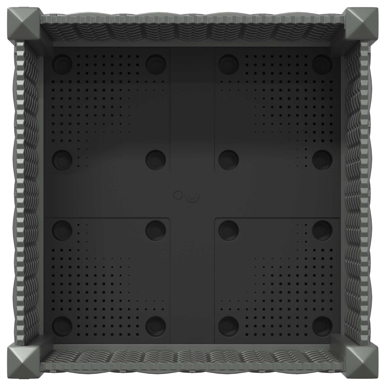 Sodo puodynė su ratukais Šviesiai pilka 40 x 40 x 33 cm PP Sodo puodynė su ratukais Šviesiai pilka 40 x 40 x 33 cm PP - Image 6