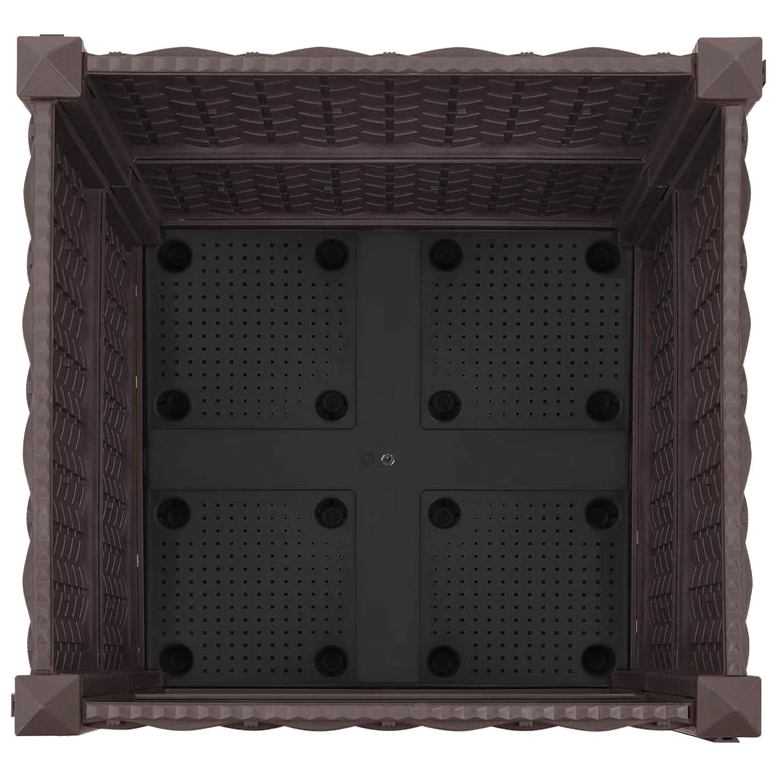 Sodo puodynė su ratukais Ruda 40 x 40 x 44 cm PP Sodo puodynė su ratukais Ruda 40 x 40 x 44 cm PP - Image 6