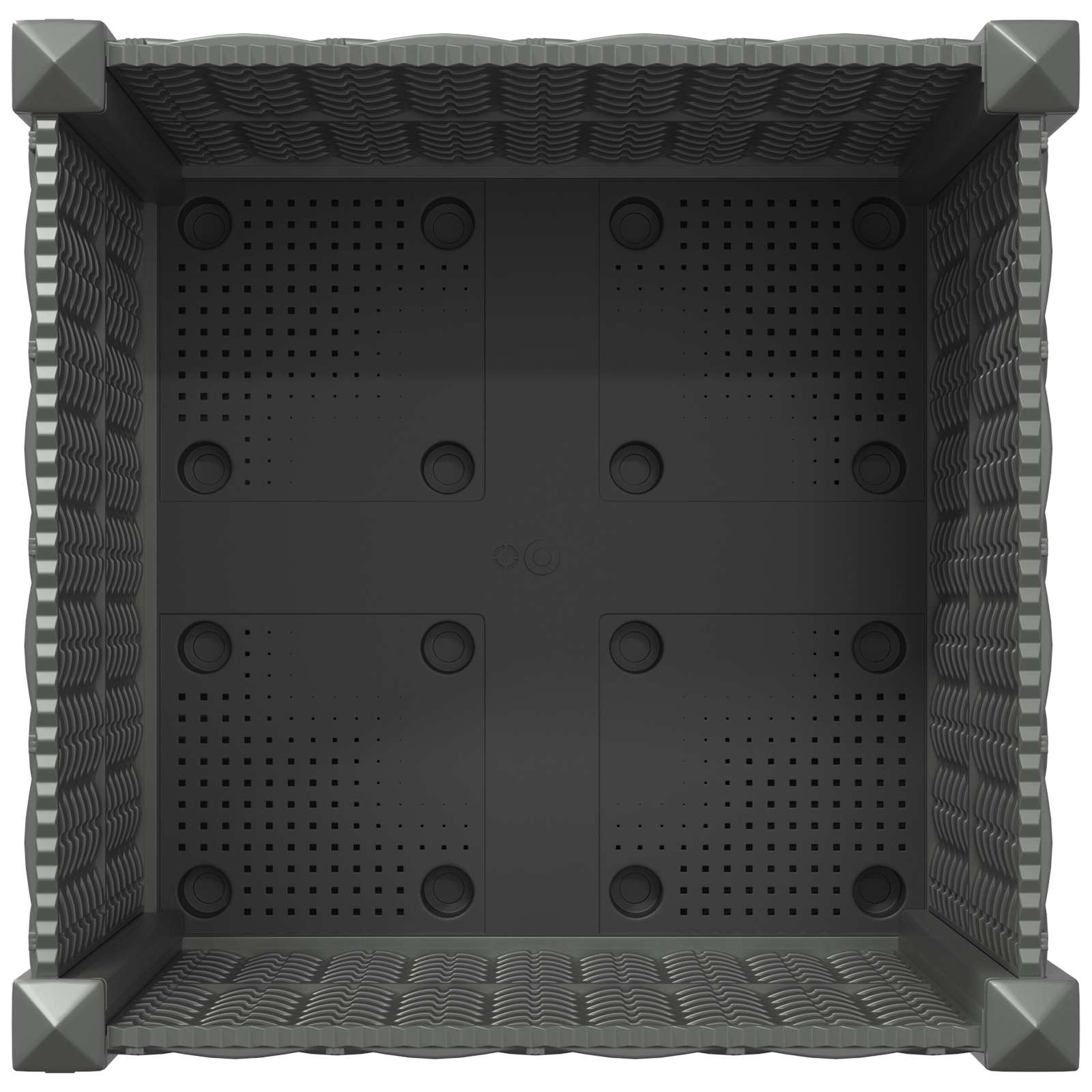 Sodo puodynė su ratukais Šviesiai pilka 40 x 40 x 48 cm PP Sodo puodynė su ratukais Šviesiai pilka 40 x 40 x 48 cm PP - Image 6