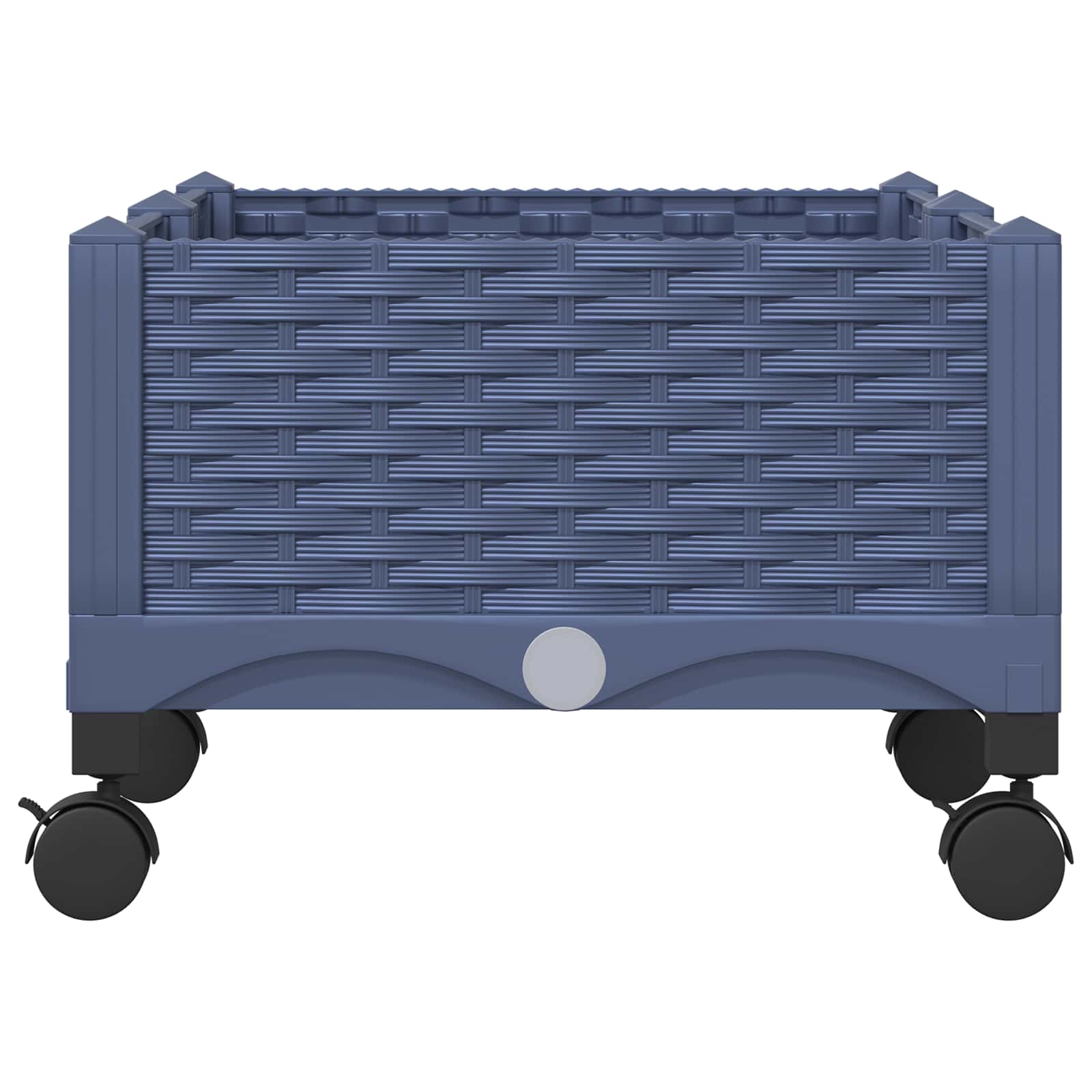 Sodo puodynė su ratukais Mėlyna Pilka 80 x 40 x 33 cm PP Sodo puodynė su ratukais Mėlyna Pilka 80 x 40 x 33 cm PP - Image 5